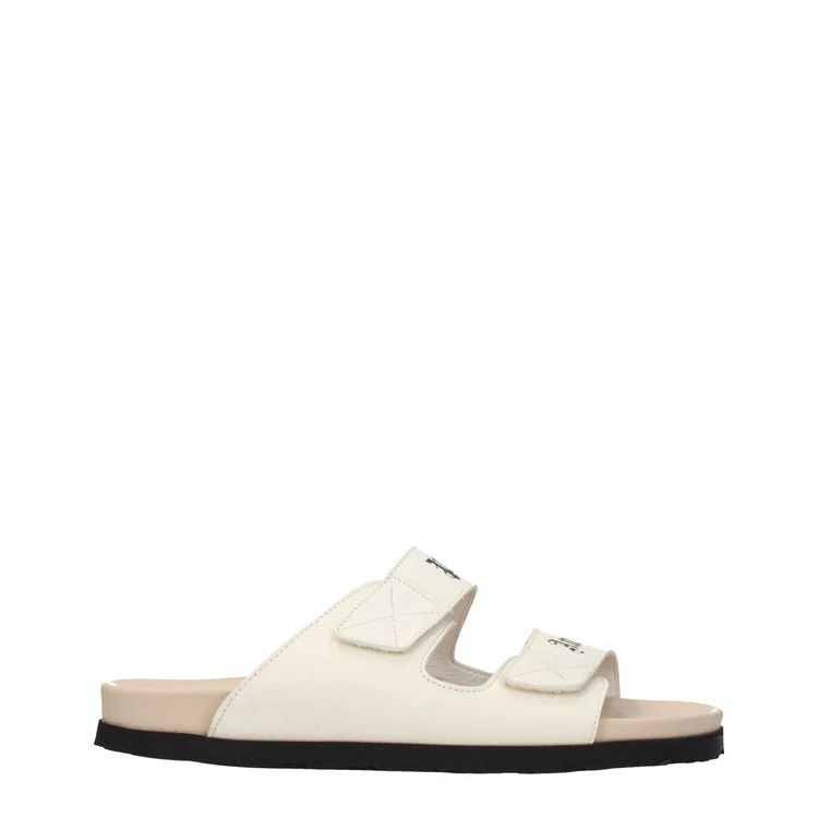 image of Palm Angels Ob1O1E0524 Slippers And Clogs In Beige, Men's (Size 7)