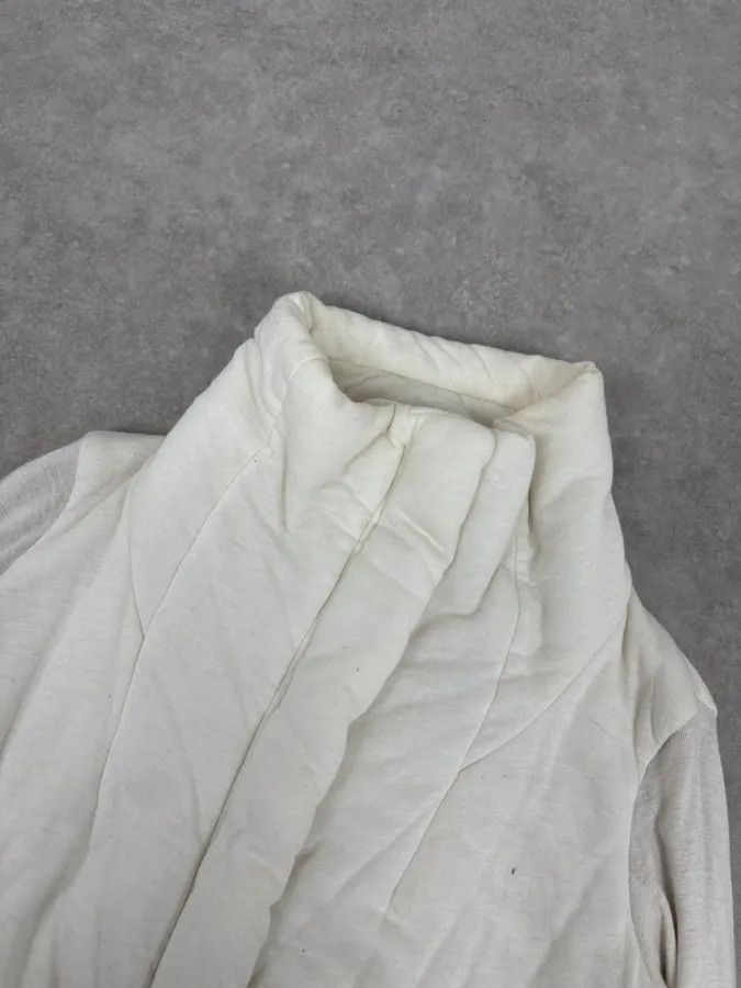 Rick Owens Rick Owens Uues White Hybrid Bomber Jacket Size M / US 6-8 / IT 42-44 - 4 Thumbnail
