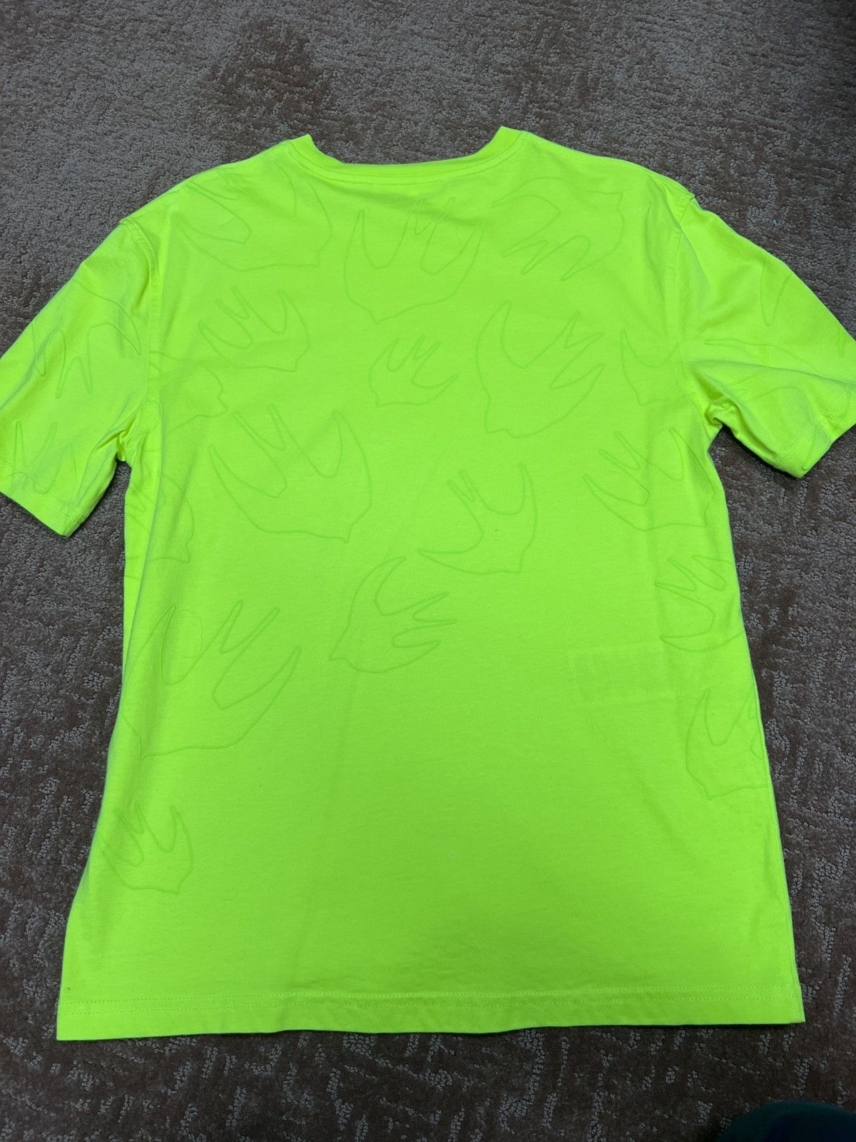 MCQ Mcq Neon Yellow Swallow Shirt Size S / US 4 / IT 40 - 2 Thumbnail