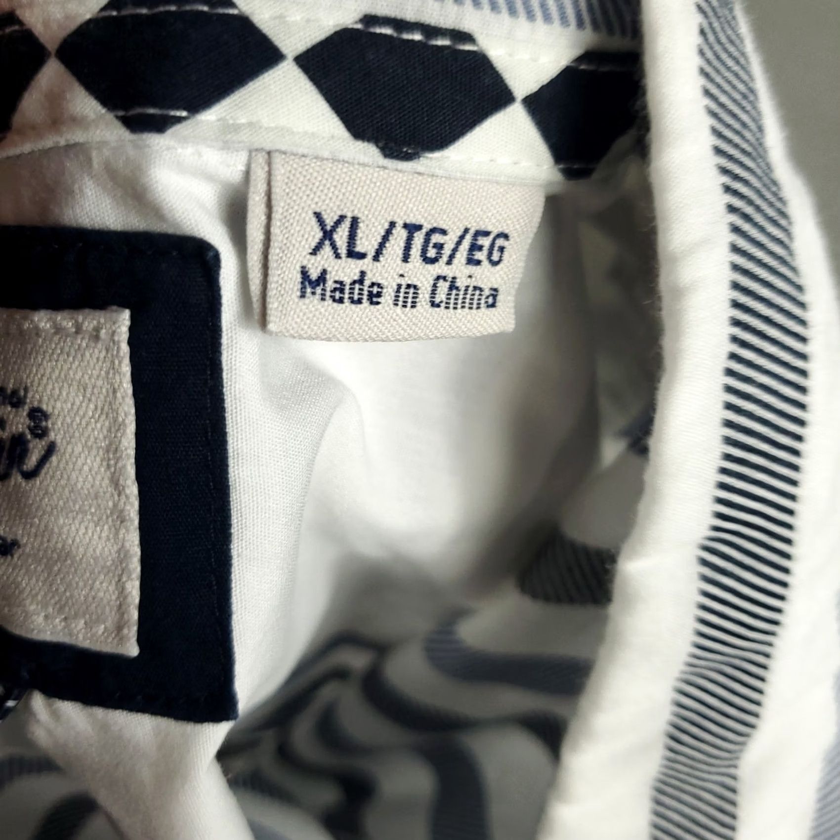 Original Penguin Penguin Shirt Mens Size XL Blue Striped Button-Up Short Sleeve Size US XL / EU 56 / 4 - 6 Thumbnail