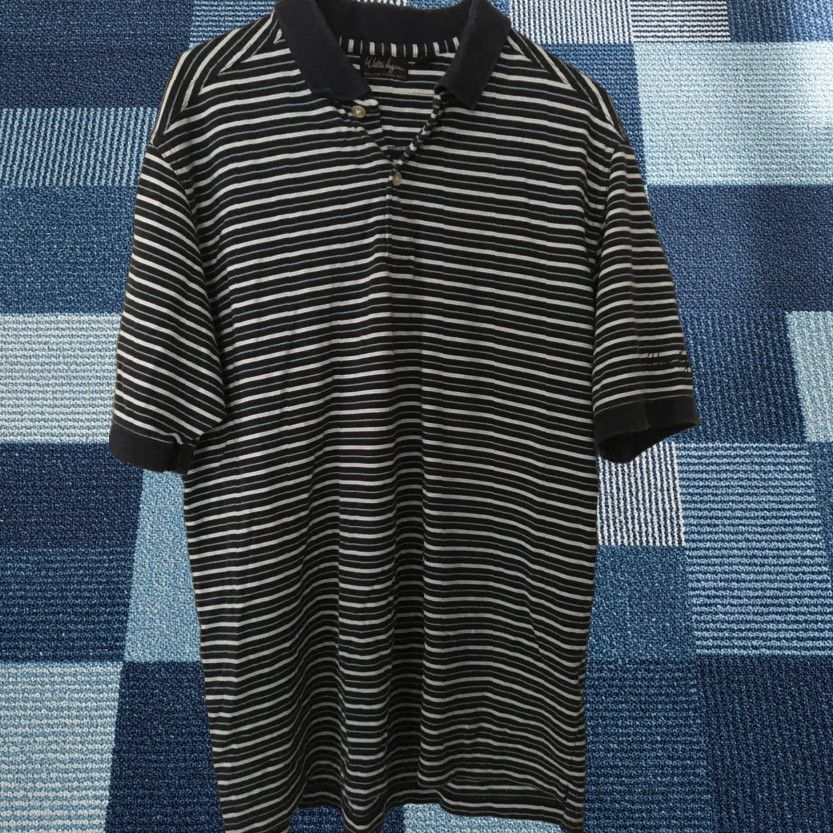 Vintage Walter Hagen Polo Golf Shirt Striped Blue L Short Sleeve Men’s Top Size US L / EU 52-54 / 3 - 1 Thumbnail