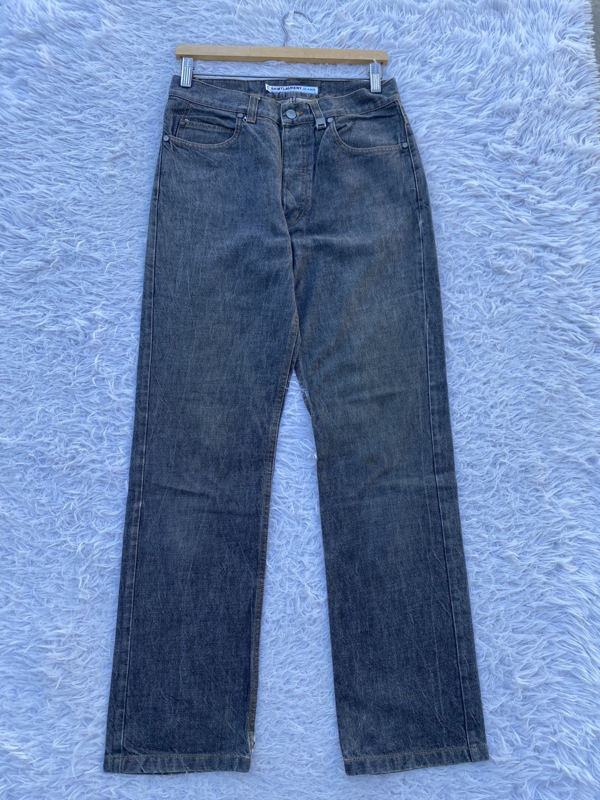 Yves Saint Laurent Rare Vintage Saint Laurent Jeans YSL Denim Made in Portugal Size US 29 - 3 Thumbnail