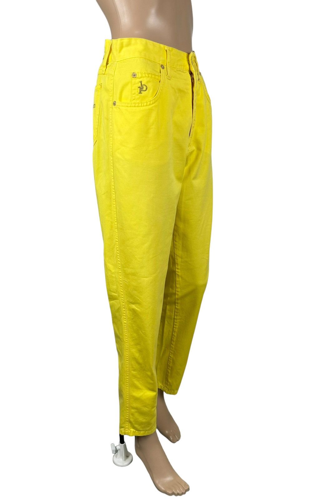 Vintage Roccobarocco Vintage Jeans Yellow Logo Size 29 Size 29" - 4 Thumbnail
