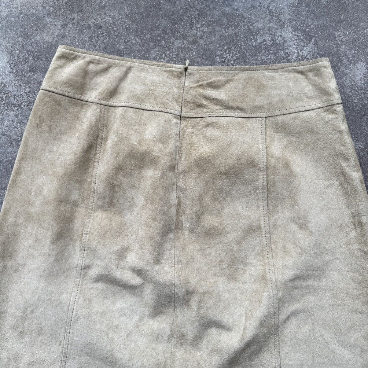 Morgan De Toi Moran de Toi Vintage Suede Leather Skirt (Bella Hadid owned) Size 26" / US 2 / IT 38 - 8 Thumbnail