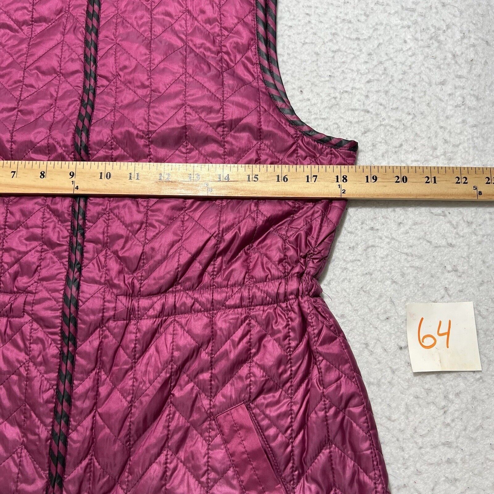 Chicos Chico's 00P Reversible Vest Purple Sleeveless Jacket Pockets Size XXS / US 00 / IT 34 - 11 Thumbnail