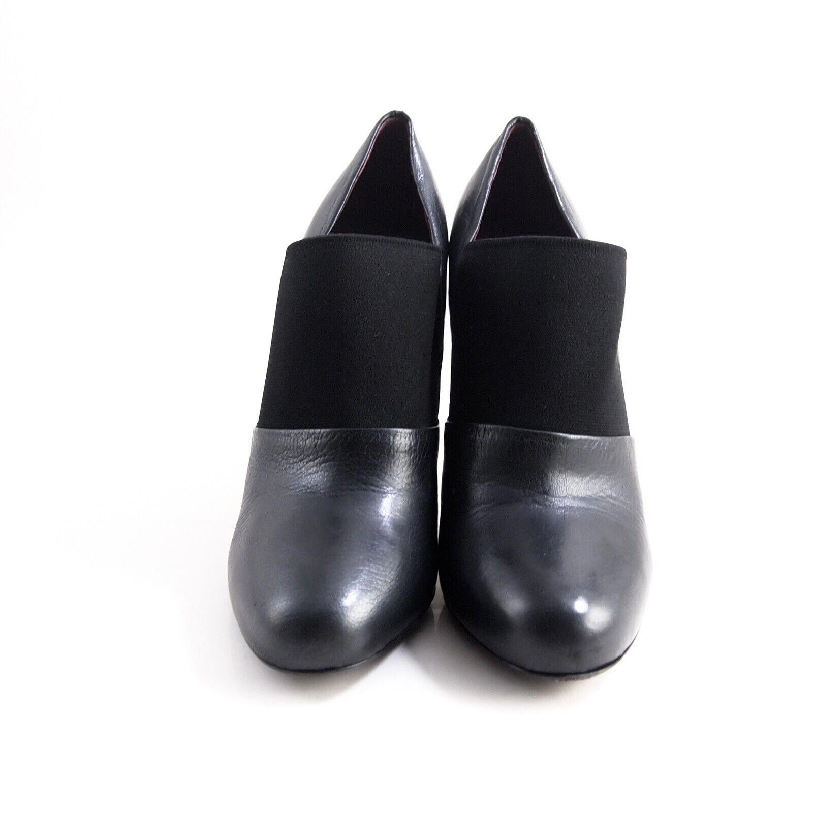 Miu Miu Miu Miu Booties Heels Black Leather Womens US 9 EU 39 Size US 9 / IT 39 - 3 Thumbnail