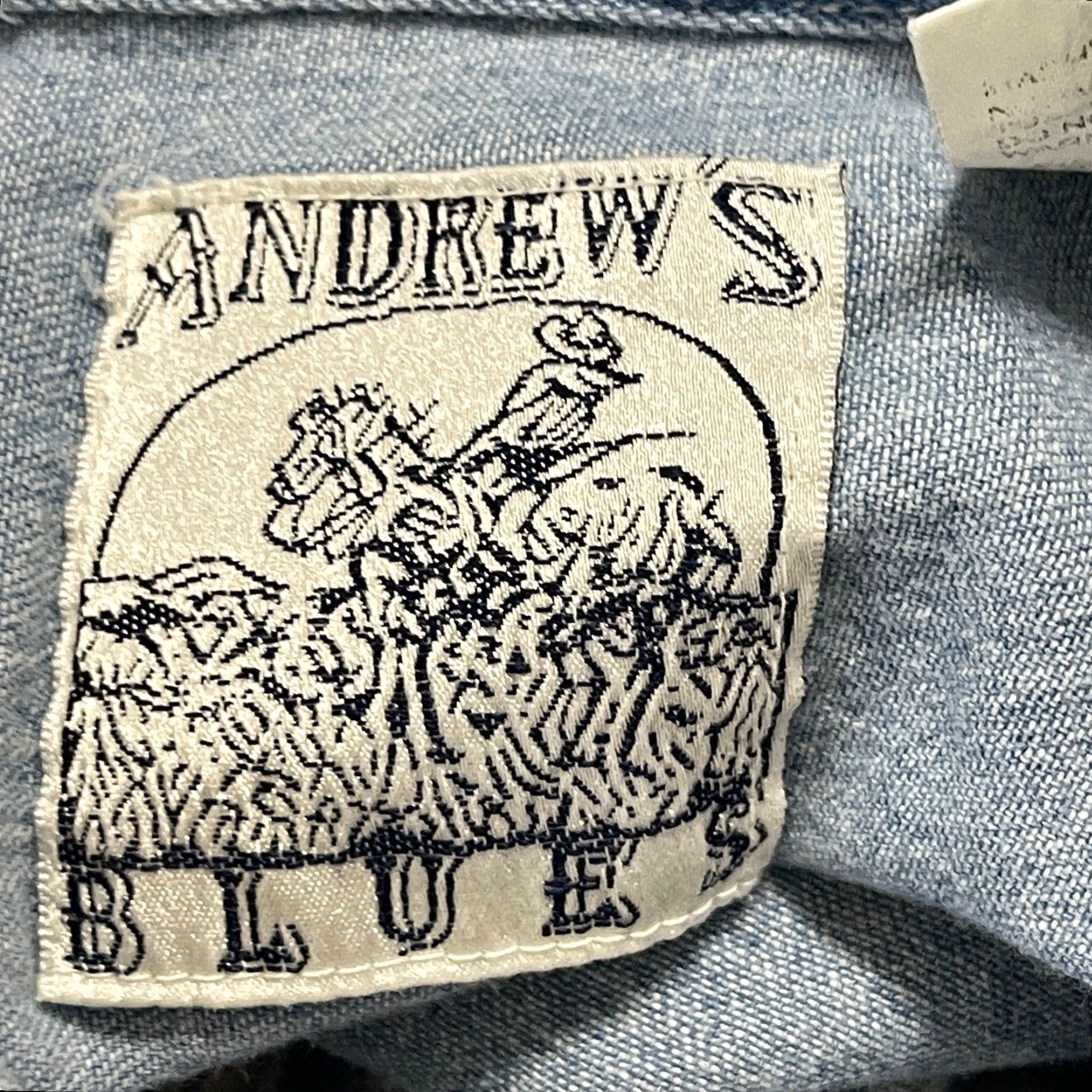 Vintage Vintage Andrews Blues Plaid Button-Up Long Sleeve Shirt Women L Blue Chambray Casual Size L / US 10 / IT 46 - 6 Thumbnail