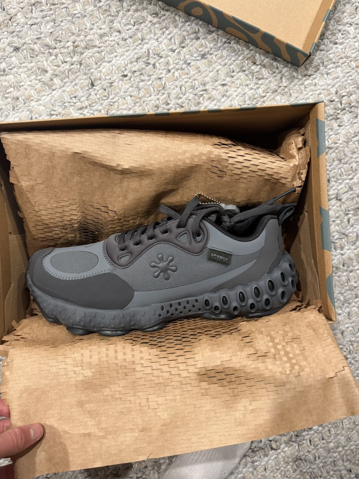 Crocs SPUNGE Osmosis Sneakers – Black/Grey – Men’s Size 12 Size US 12 / EU 45 - 5 Thumbnail