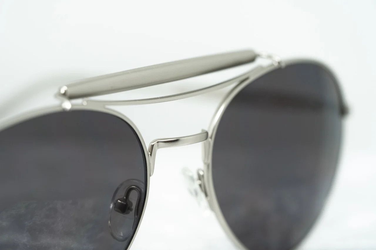 Yohji Yamamoto Yohji Yamamoto Sunglasses Round Silver and Grey Size ONE SIZE - 9 Thumbnail