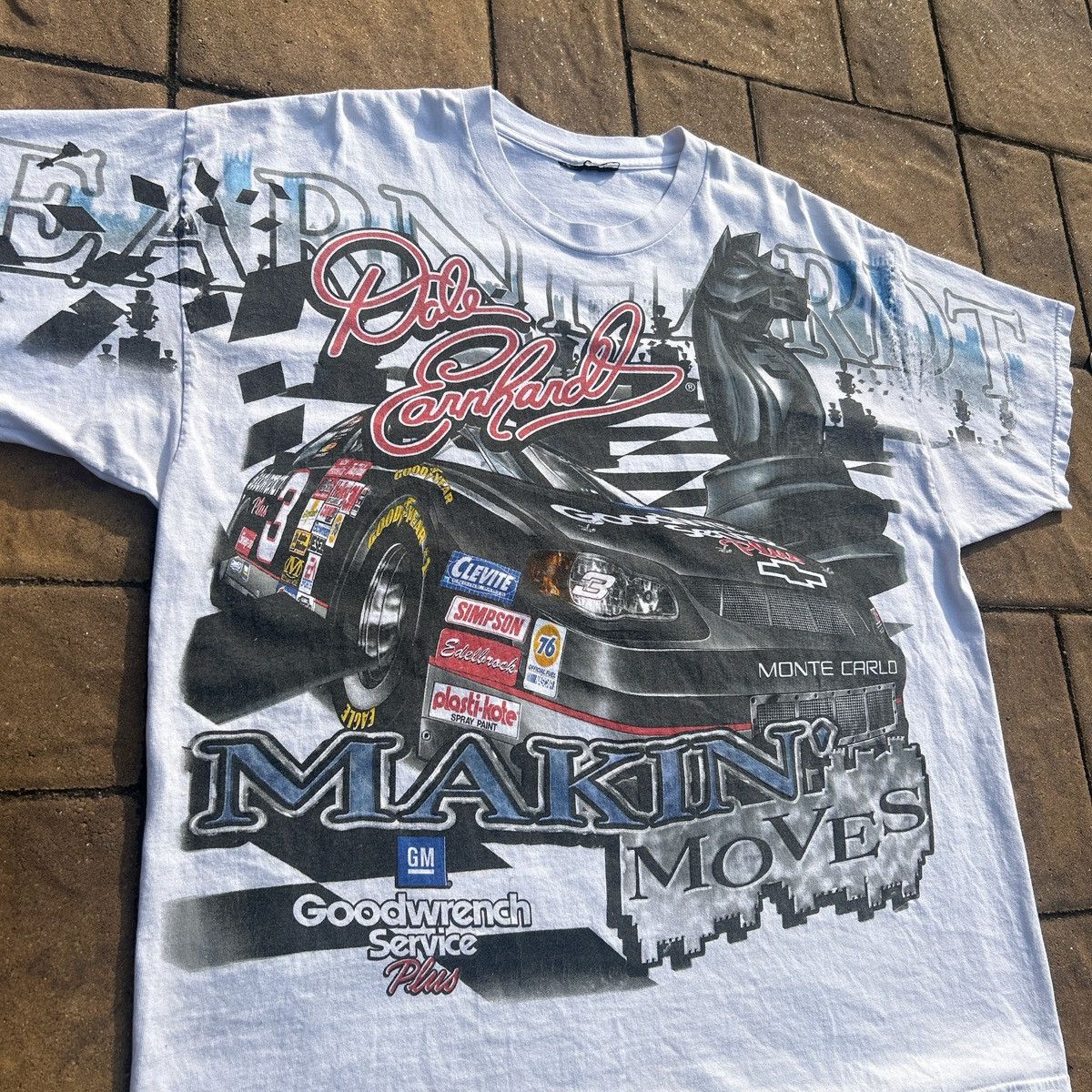 NASCAR NASCAR Dale Earnhardt Sr making moves chessboard AOP 90s Size US XL / EU 56 / 4 - 2 Thumbnail