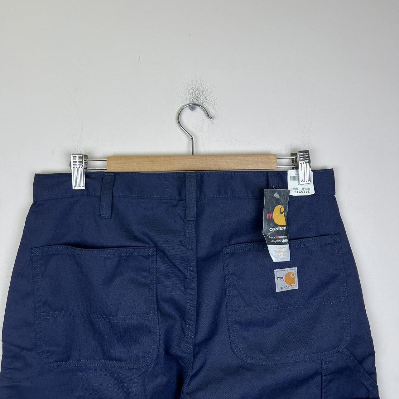 Carhartt Carhartt Men's Navy FR Cargo Pants - Durable Workwear 32 Size US 32 / EU 48 - 2 Thumbnail