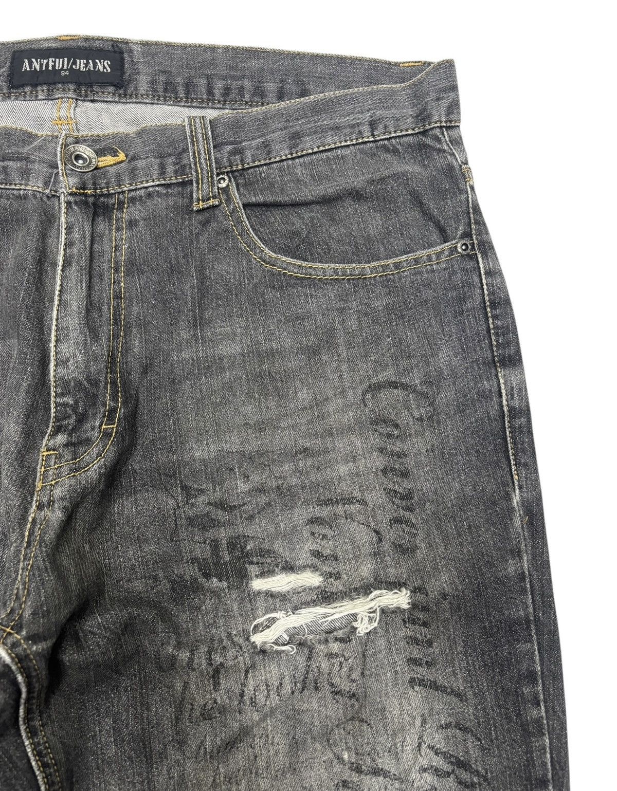 If Six Was Nine 🔥BAGGY JEANS POEM LIKE CDG JUNYA WATANABE I6W9 ANTFUI JEANS Size US 38 / EU 54 - 9 Thumbnail