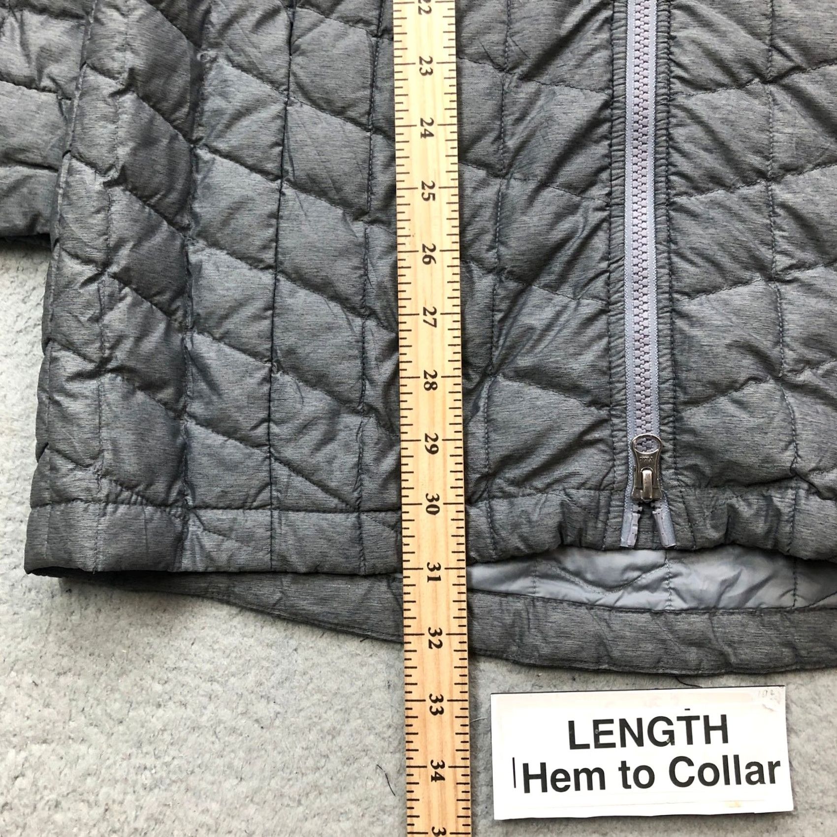 The North Face The North Face Thermoball Parka Womens XS Gray Full Zip Pockets Quilted Insulated Long Jacket Coat Size XS / US 0-2 / IT 36-38 - 7 Thumbnail