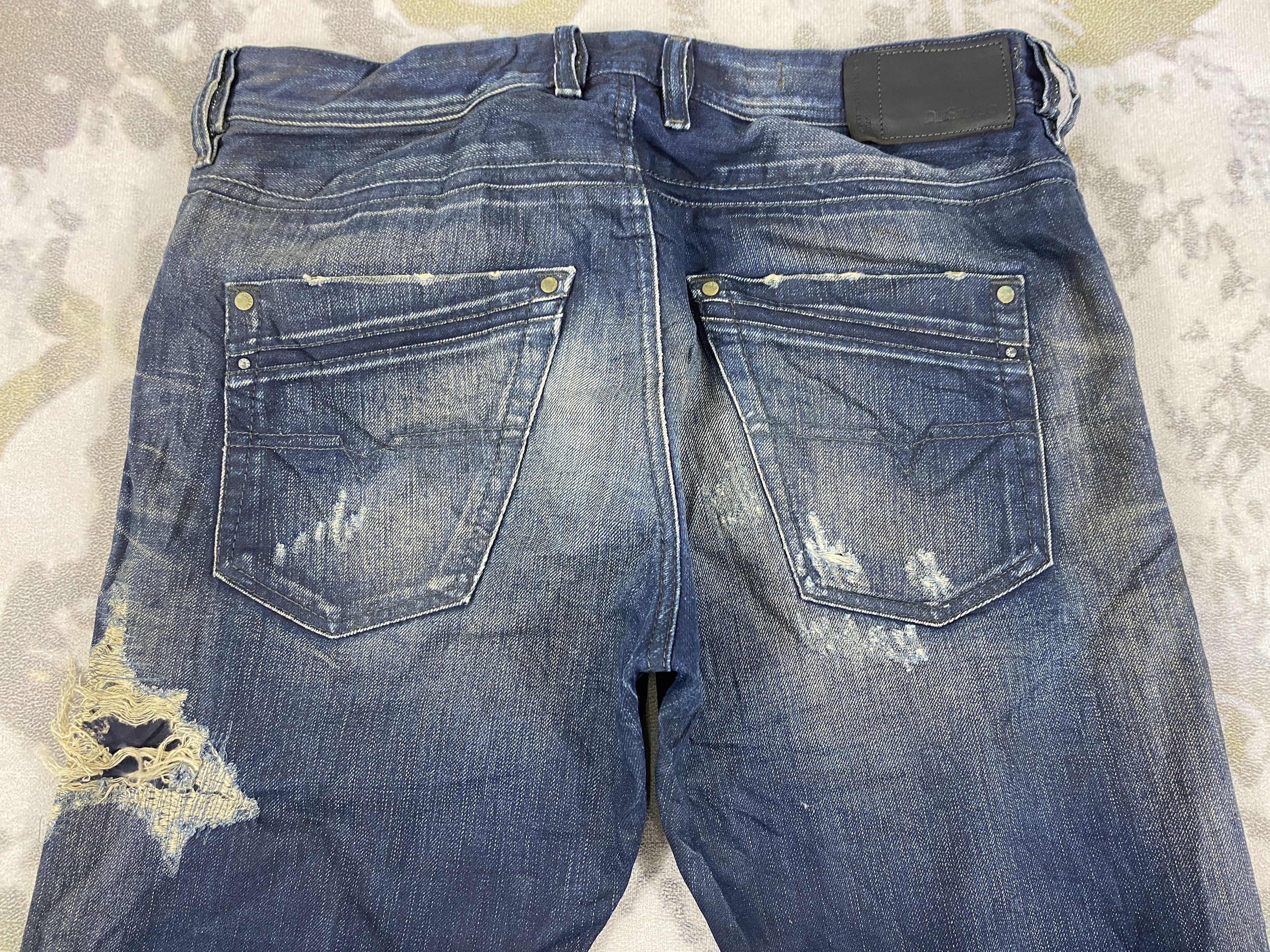 Vintage Distressed Blue Vintage Diesel Jeans 33x29.5 Denim- JN3801 Size US 33 - 4 Thumbnail