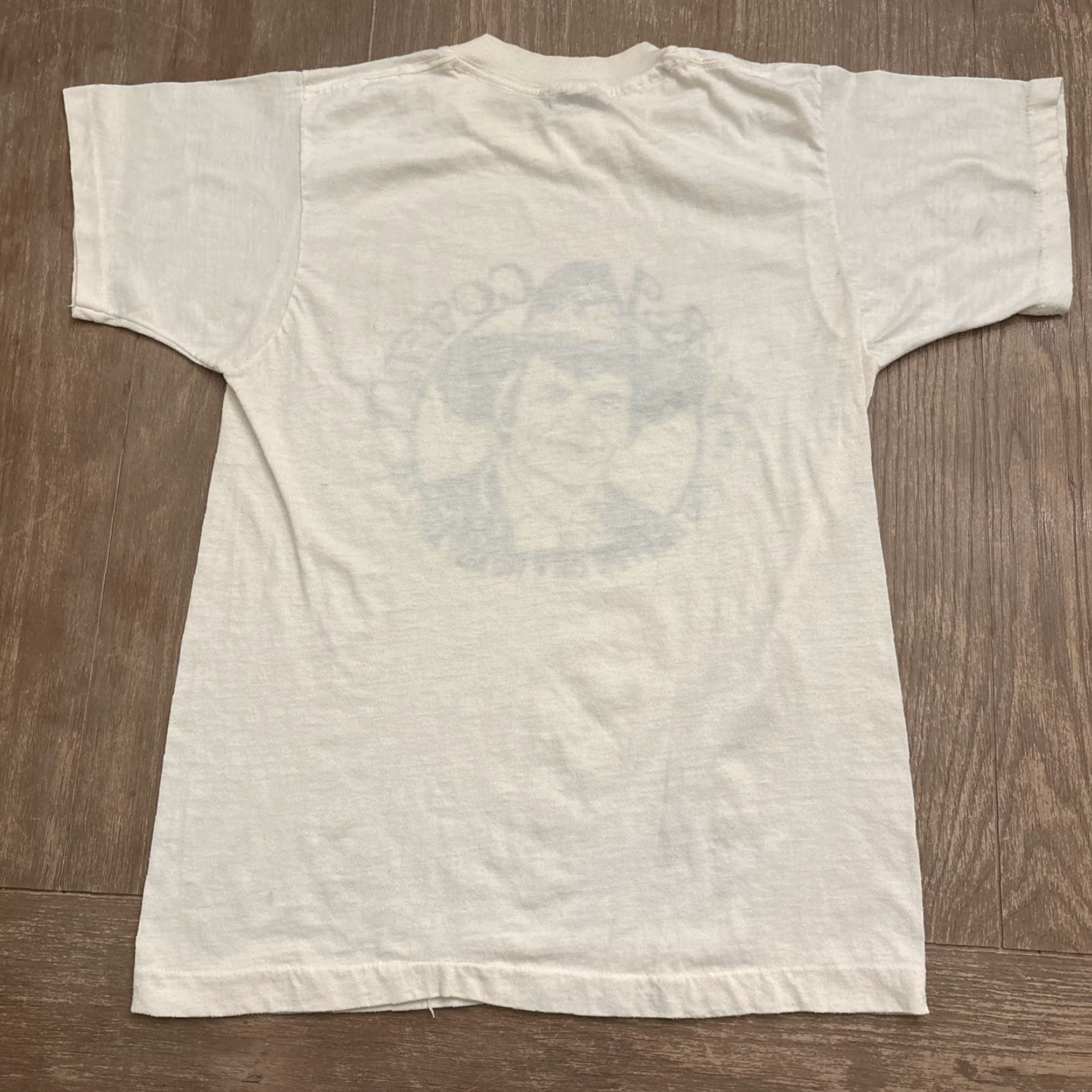 Vintage VINTAGE Elvis Presley T-Shirt Screen Stars Single Stitch M Beige 80s Country Mens Size US M / EU 48-50 / 2 - 6 Thumbnail