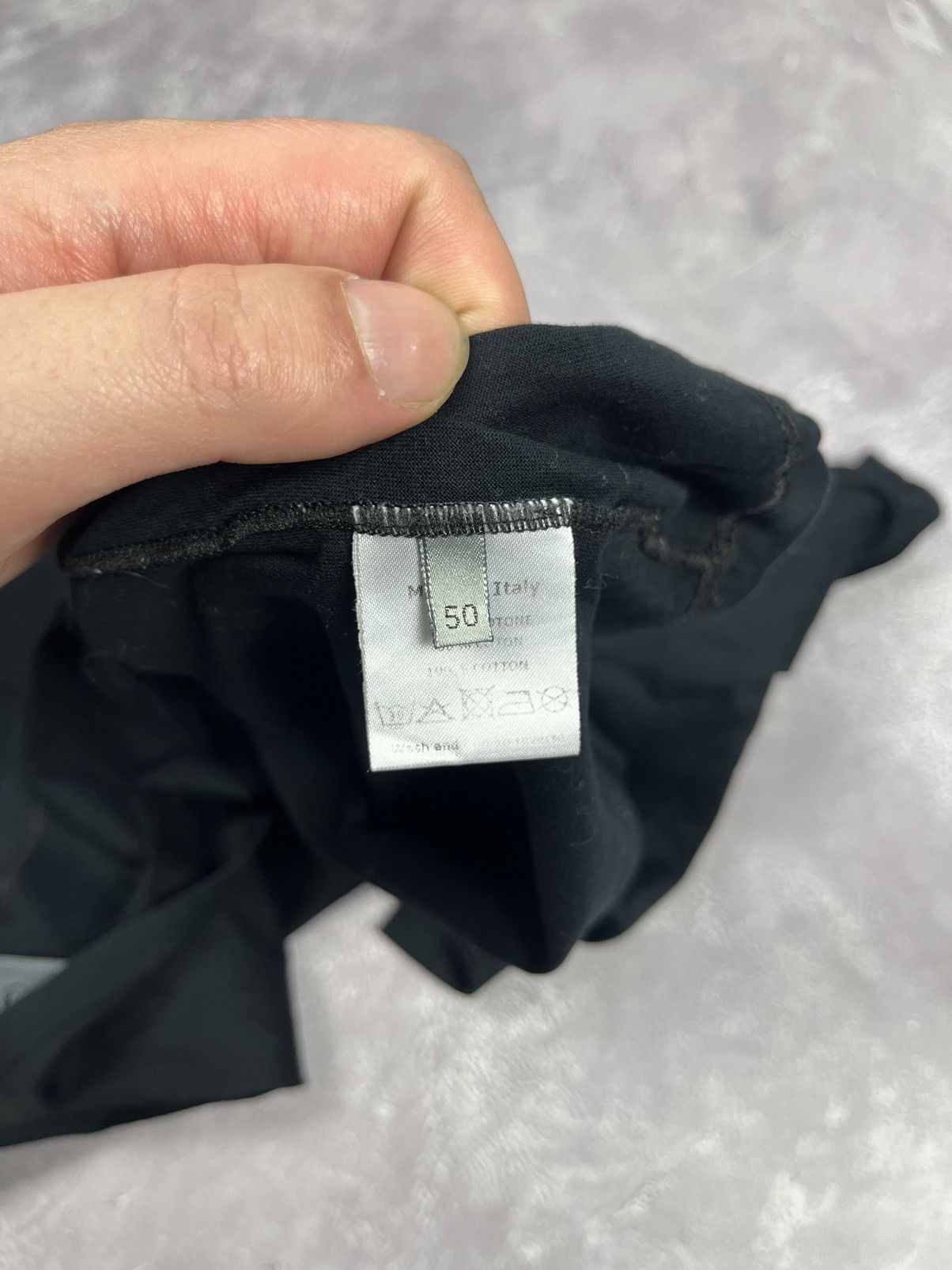 Dior Dior V-Neck Black Tee T-Shirt With Stripe Logo CD Size US M / EU 48-50 / 2 - 4 Thumbnail