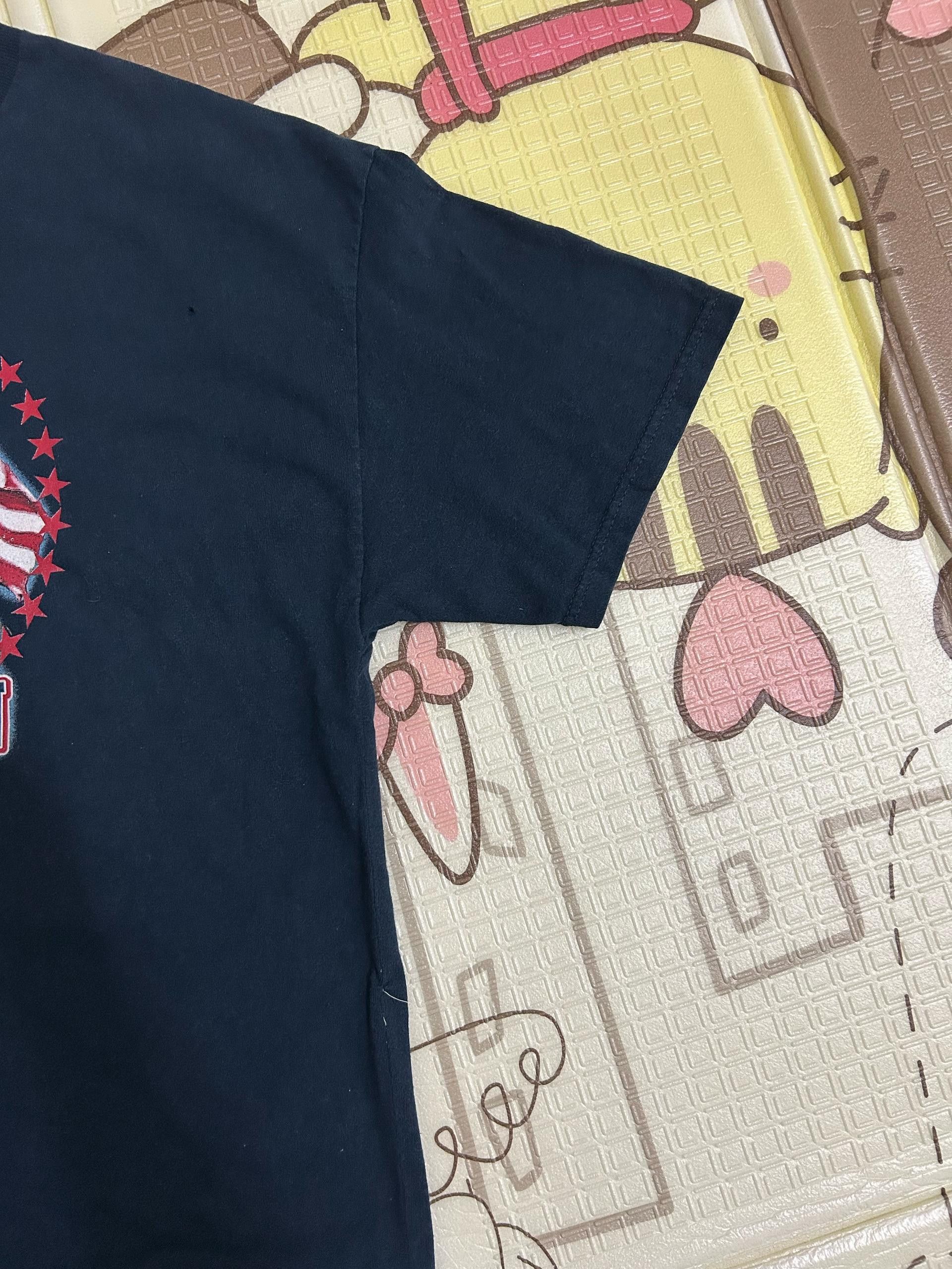 Vintage 💥90s💥 American Flag Eagle Overprint Tee Size US XL / EU 56 / 4 - 4 Thumbnail