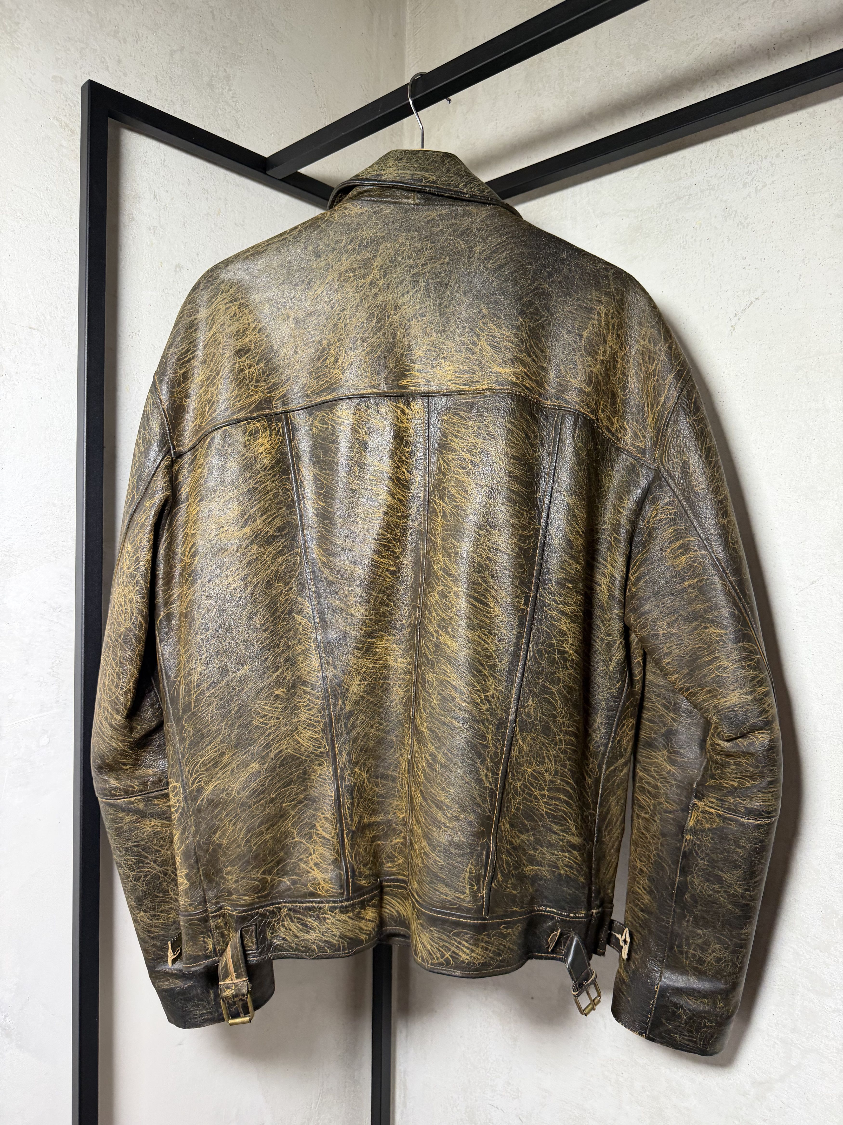 Genuine Leather Boxy Italian Genuine Leather Padded Jacket Size US XL / EU 56 / 4 - 6 Thumbnail