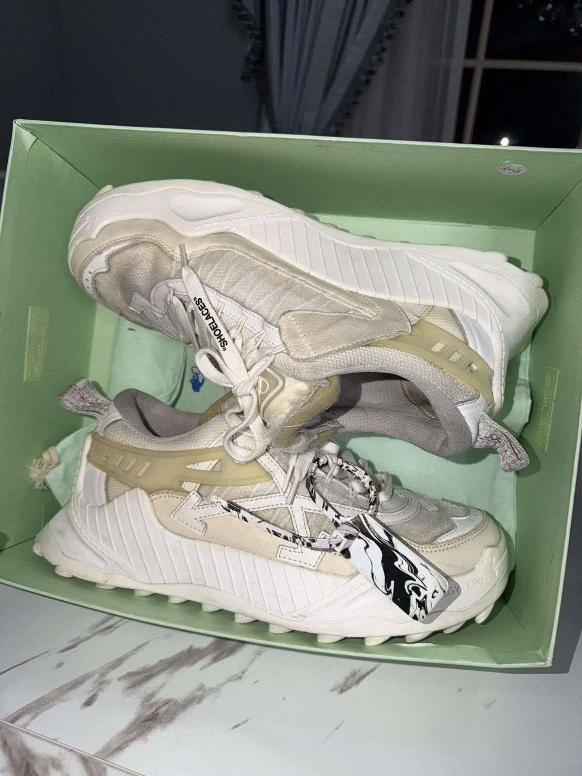 Off-White Off-White Odsy-1000 White Size US 9 / EU 42 - 4 Thumbnail