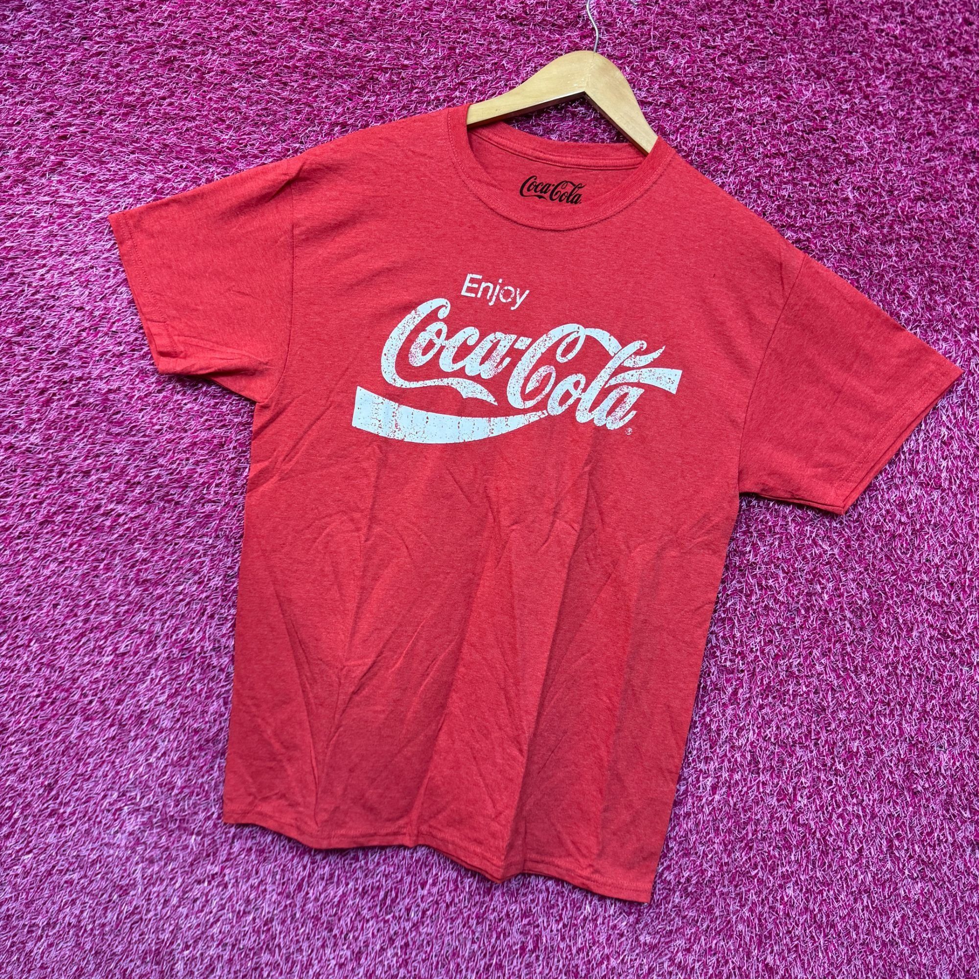Coca Cola Enjoy Coca-Cola Classic Coke Products Slogan Promo Tee M Size US M / EU 48-50 / 2 - 3 Thumbnail