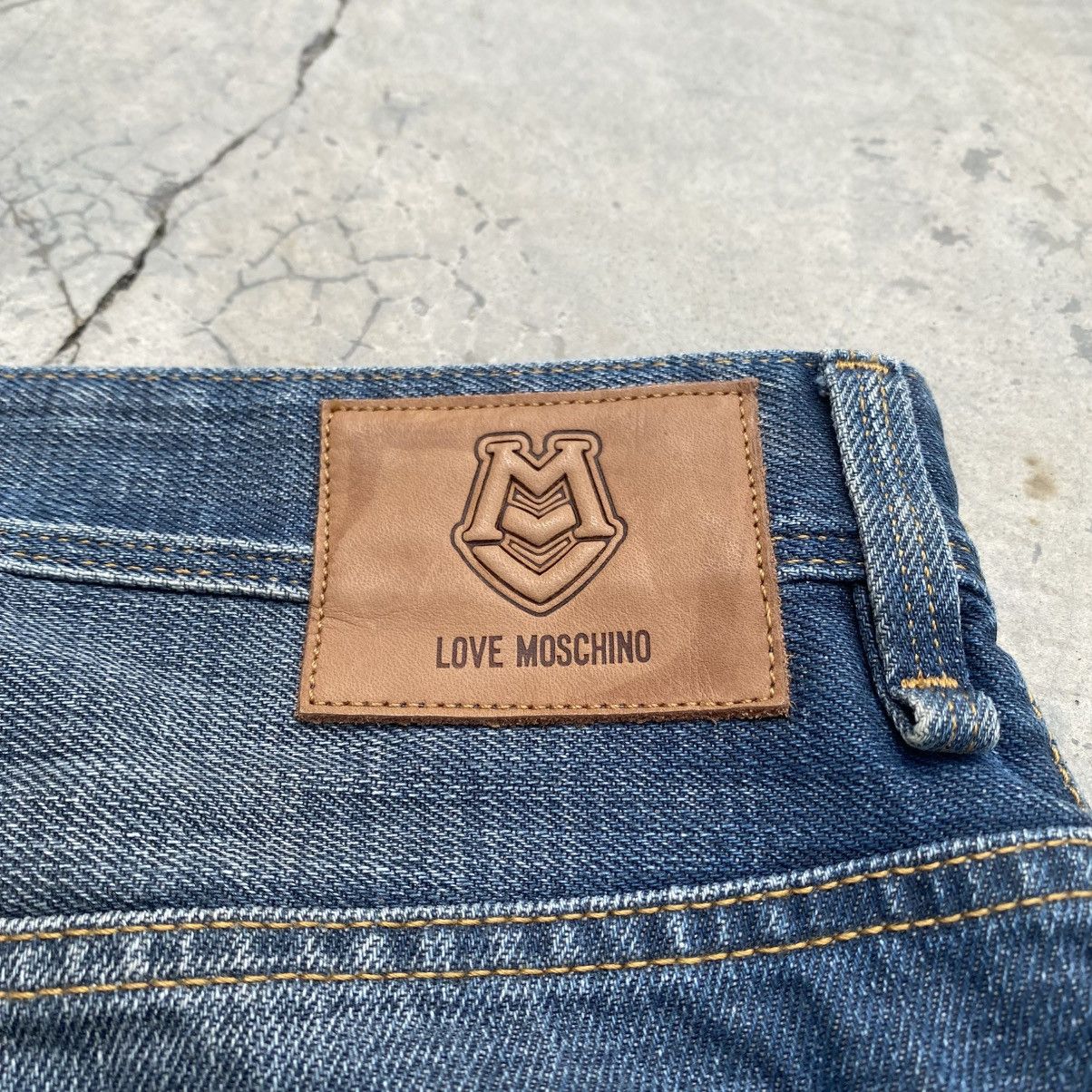 Moschino LOVE MOSCHINO Peace Paint Stamp Jeans Size US 35 - 9 Thumbnail