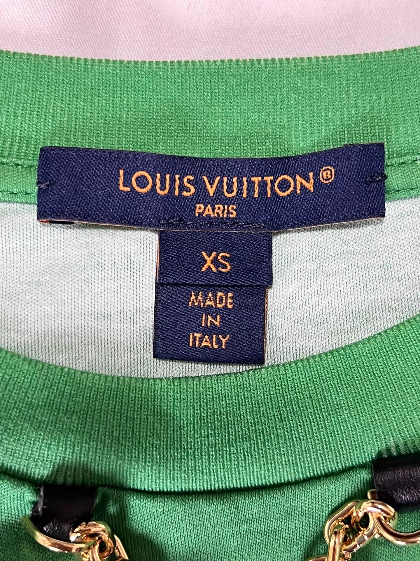 Louis Vuitton LV Metal Robot Chain Green T-Shirt XS Size XS / US 0-2 / IT 36-38 - 7 Thumbnail