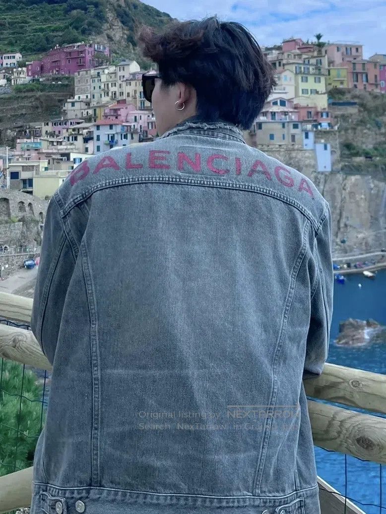 Balenciaga Balenciaga Washed Denim Jacket Grey Size XS / US 0-2 / IT 36-38 - 7 Thumbnail