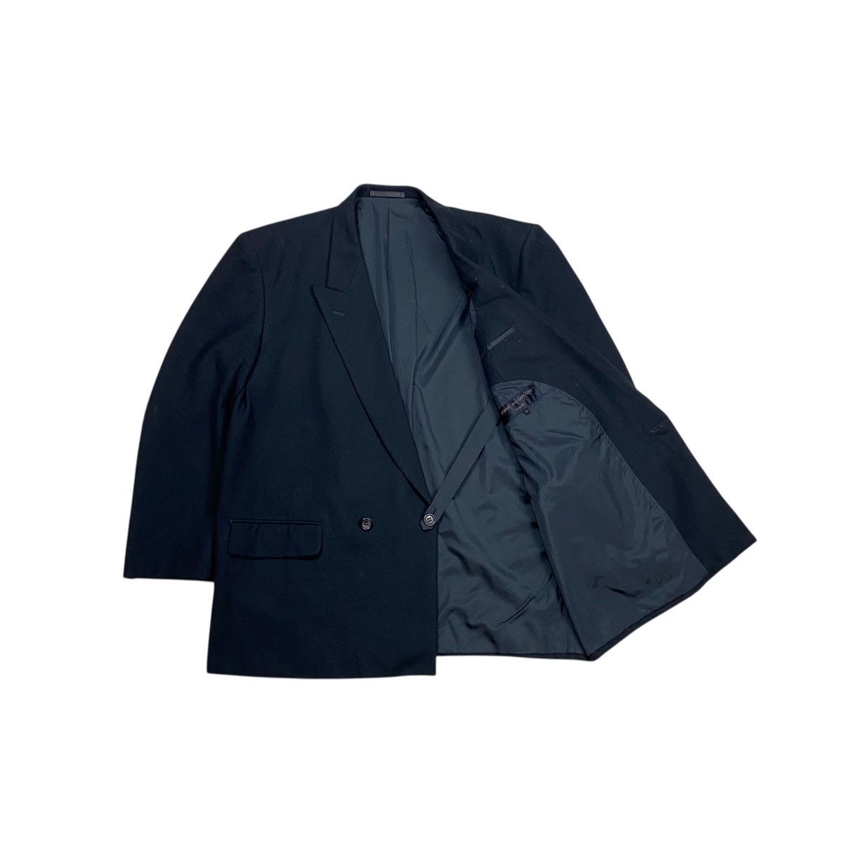 Comme des Garcons × Comme des Garcons Homme × Japanese Brand Comme des Garcons Homme AD 1989 Double Breasted Wool Blazer Size 38L - 2 Thumbnail