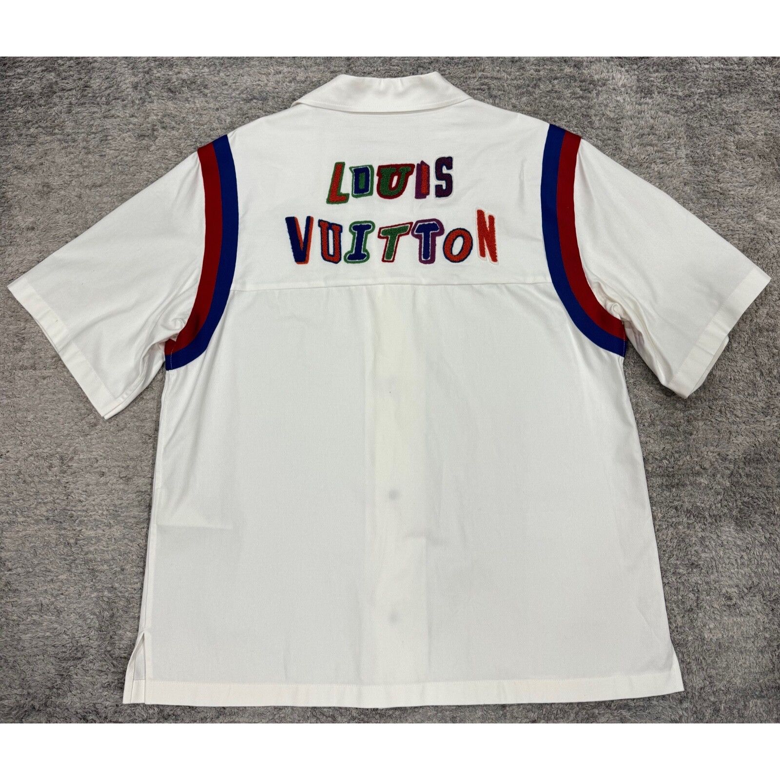 Louis Vuitton Louis Vuitton LV NBA Basketball SS Shirt Short Sleeve Button Size US L / EU 52-54 / 3 - 12 Thumbnail