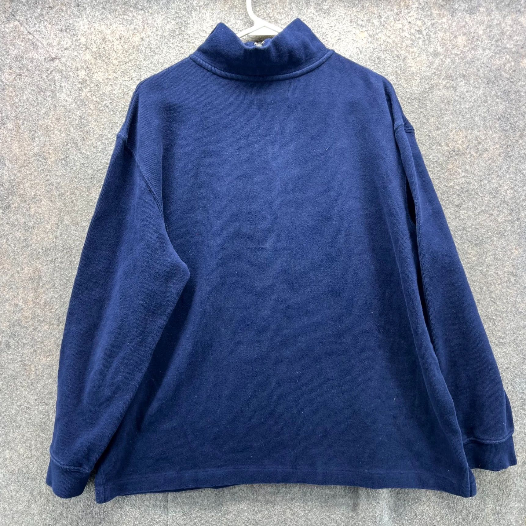 Polo Ralph Lauren VINTAGE Polo Ralph Lauren Pullover Sweater XL Blue Navy Men Regular Knit Fleece Logo 90s Size US XL / EU 56 / 4 - 2 Thumbnail