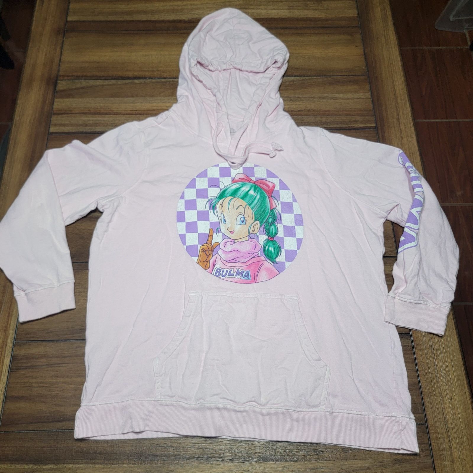 Other Dragonball LS Pink Pullover Hoodie "Bulma" - Size 1 (XL) Size XL / US 12-14 / IT 48-50 - 1 Thumbnail