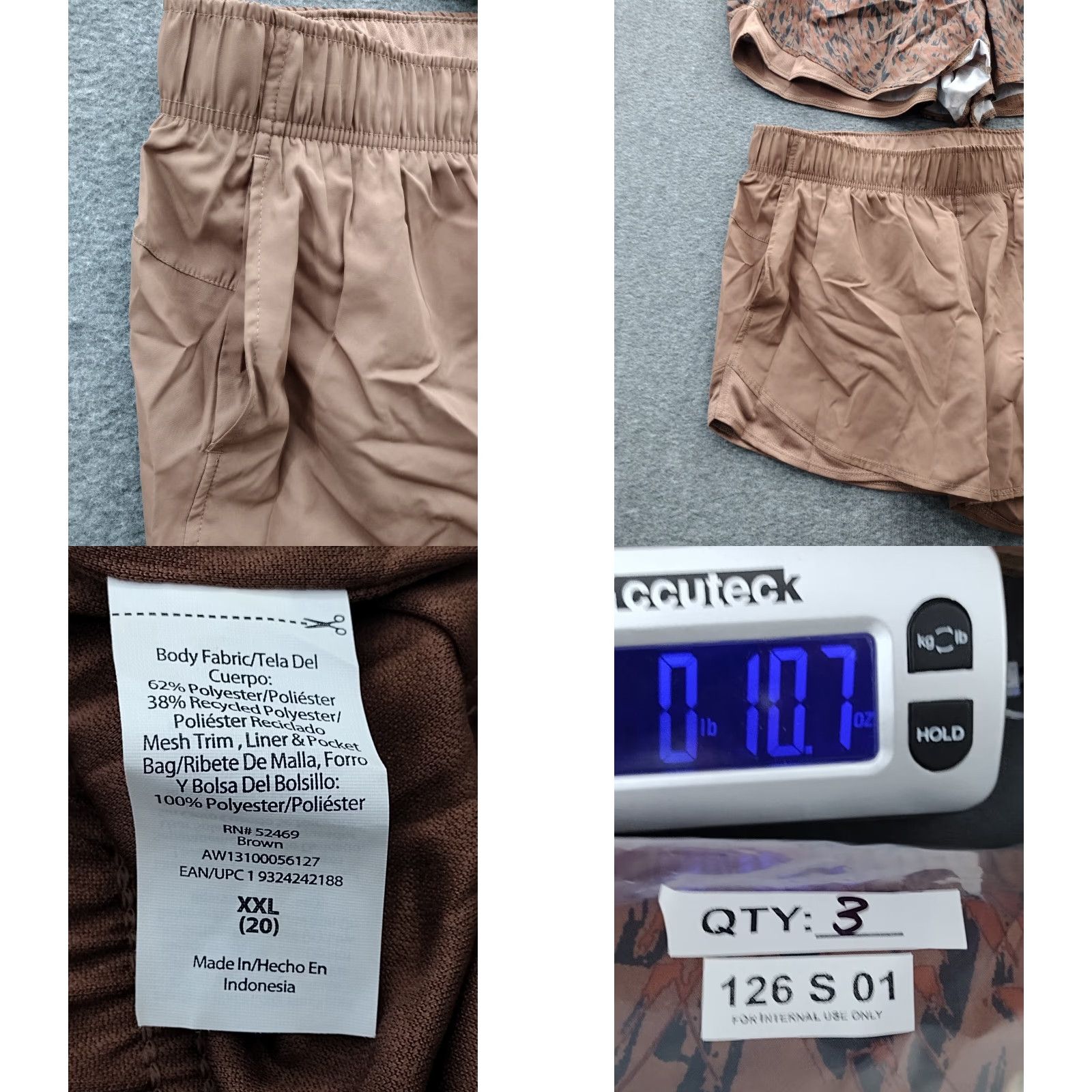 Athletic Works Athletic Works Shorts Women's 2XL Running Active Lightweight Multicolor Wind Shorts Size 40" / US 18 - 8 Thumbnail