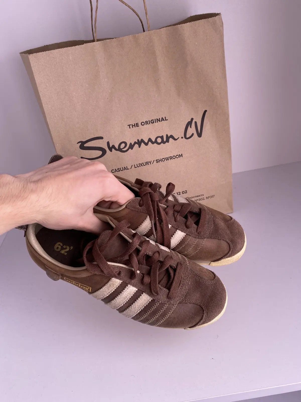 Adidas × Vintage Adidas Chile 62 vintage leather sneakers Size US 5 / IT 35 - 7 Thumbnail
