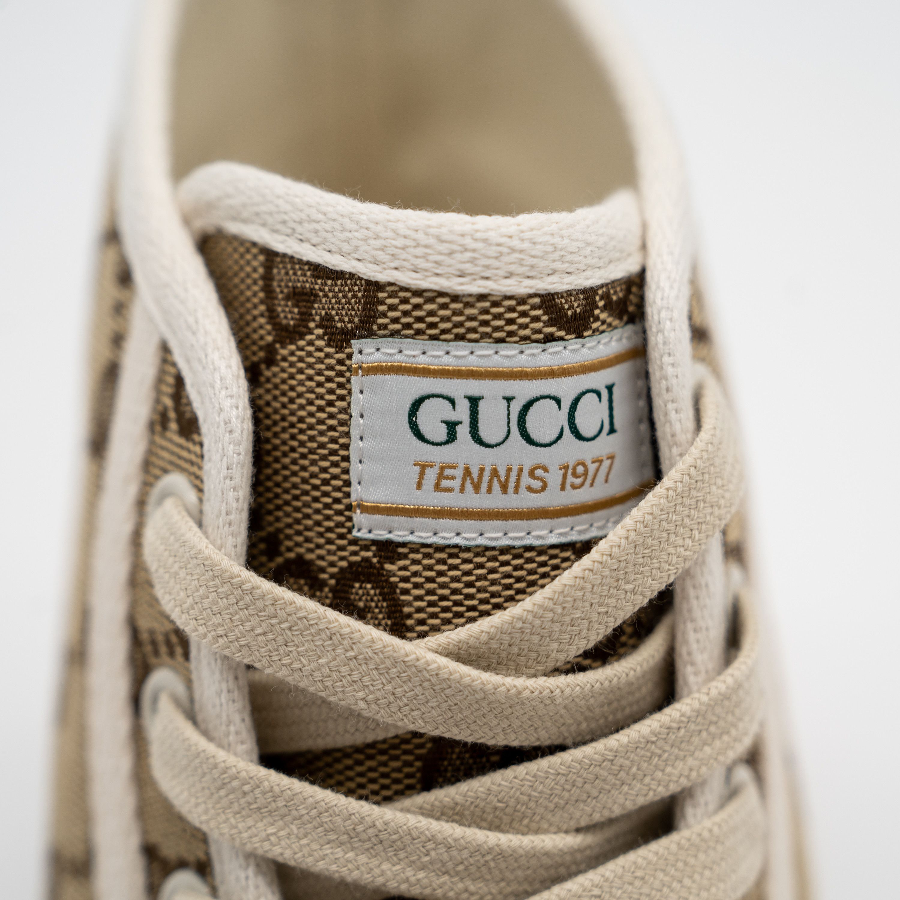 Gucci 40.5G Gucci Tennis Platform GG Canvas Beige Brown Sneakers Size US 10.5 / IT 40.5 - 8 Thumbnail
