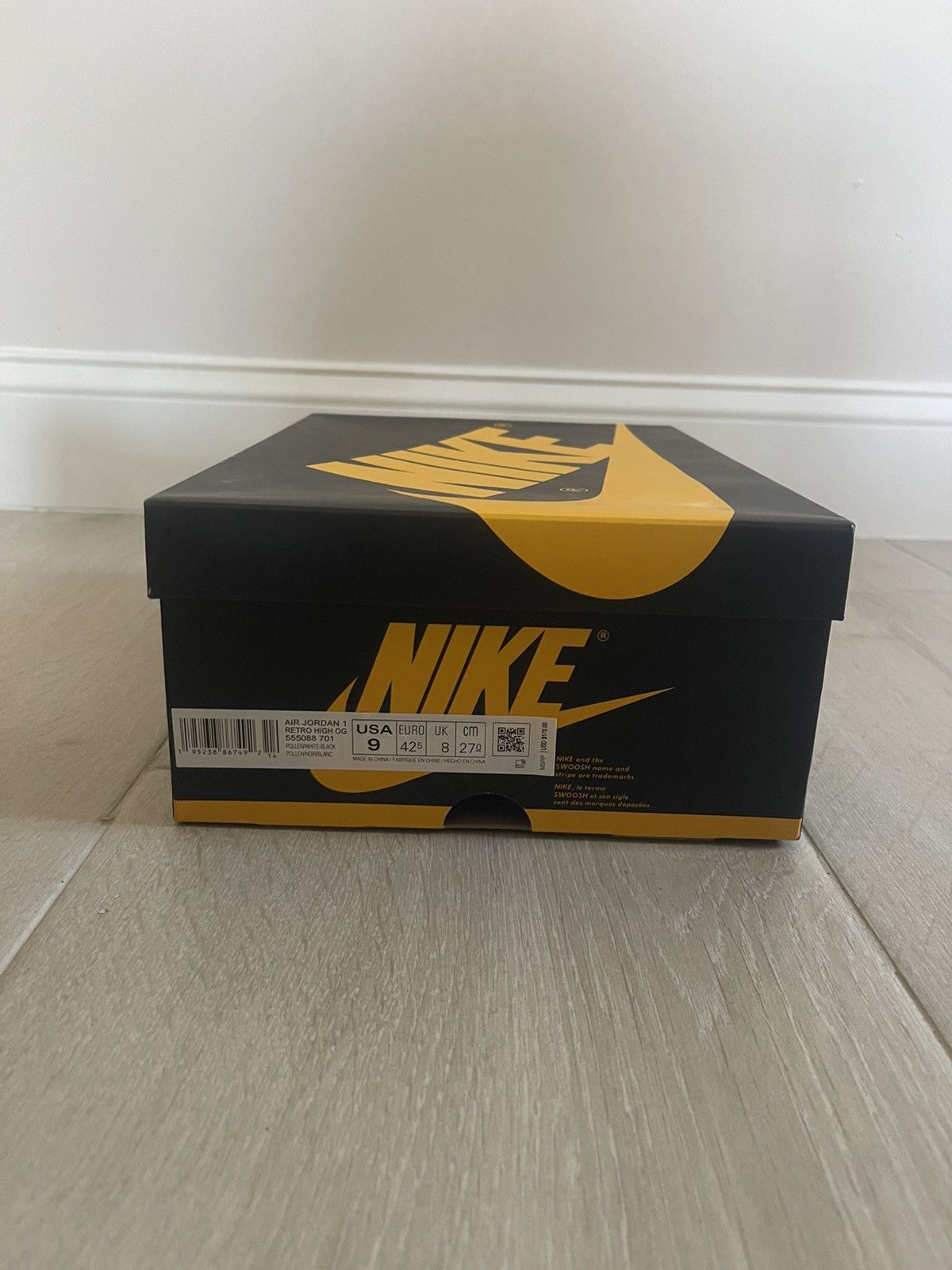 Nike Nike Air Jordan 1 Retro High OG Pollen Black Size 9 (New) Size US 9 / EU 42 - 8 Thumbnail