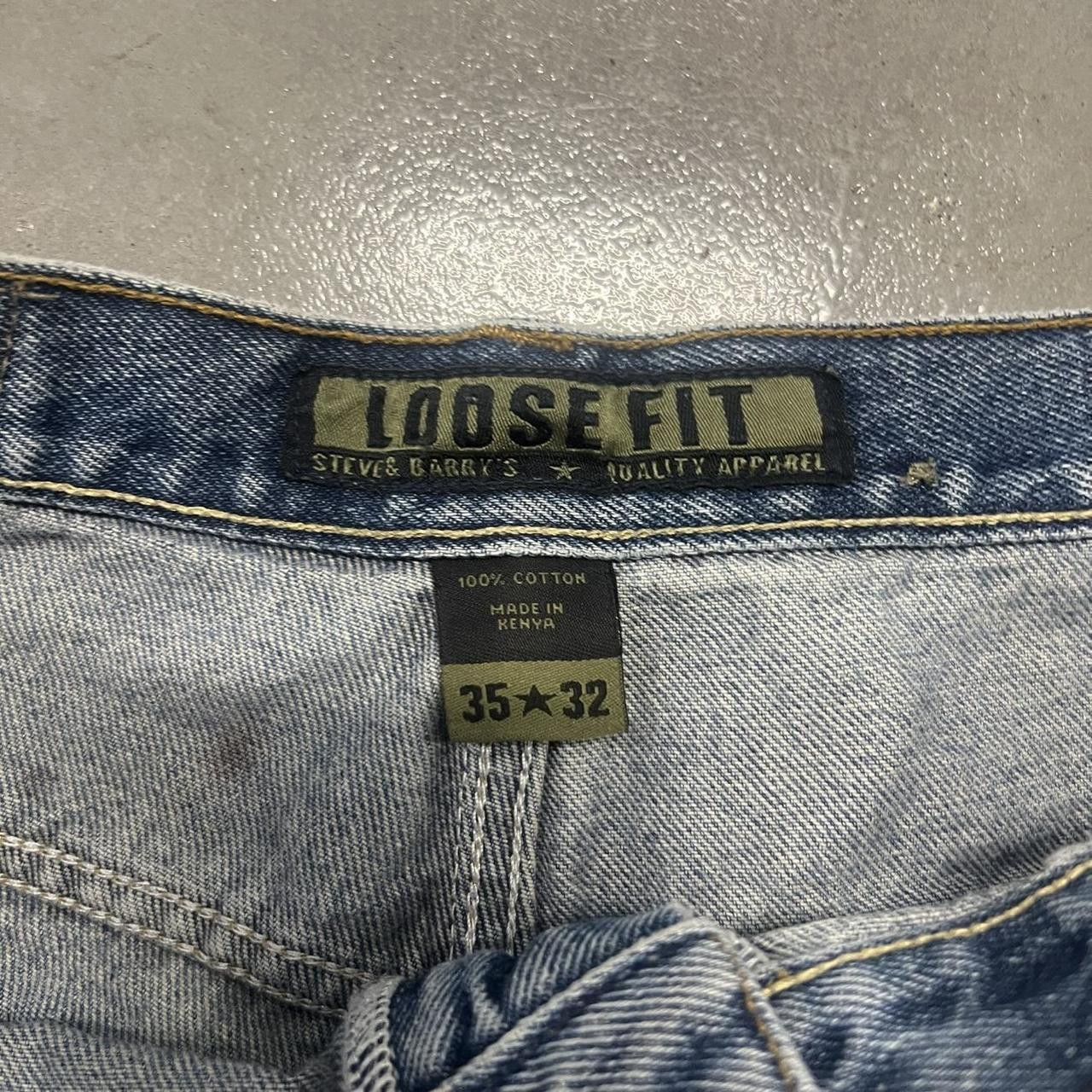 Vintage Vintage Y2K/2000s Super Baggy Light wash Loose Fit Skater Style Denim jeans! Size US 35 - 7 Thumbnail