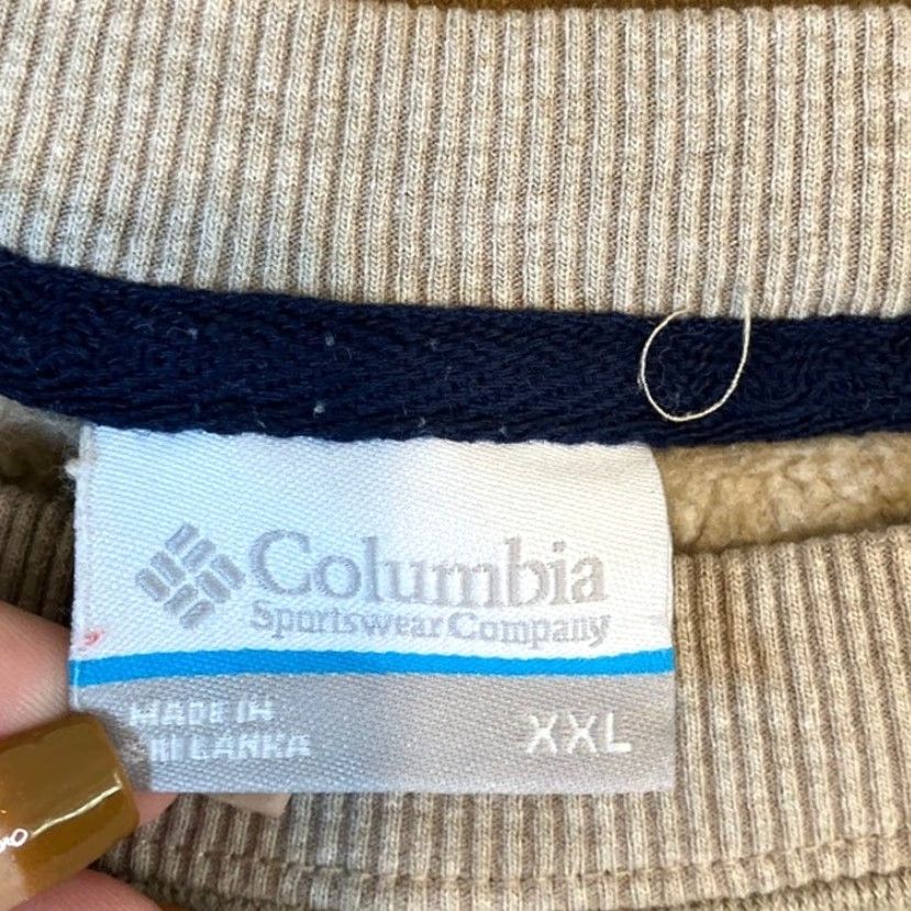 Vintage Columbia Sweatshirt Mens Beige Hart Mountain II Crew Neck Long Sleeve 2XL Pullover Casual Warmth Relaxed Fit Pullover Knit Fleeceactive/Lounge Size US XXL / EU 58 / 5 - 4 Thumbnail