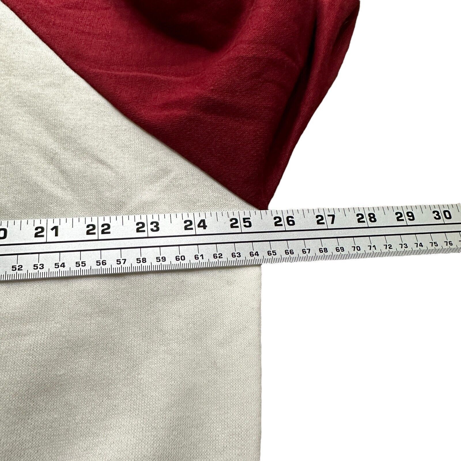 The Unbranded Brand Campus Sports Sweatshirt Men's XL White Burgundy Long Sleeve Size US XL / EU 56 / 4 - 8 Thumbnail