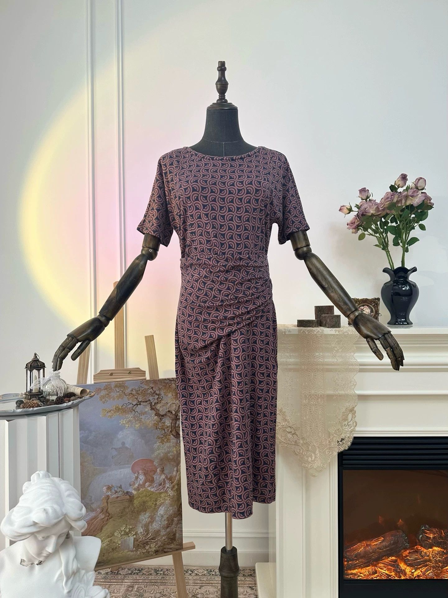 Max Mara MaxMara WEEKEND cinched dress wmn dark purple L Size L / US 10 / IT 46 - 1 Thumbnail