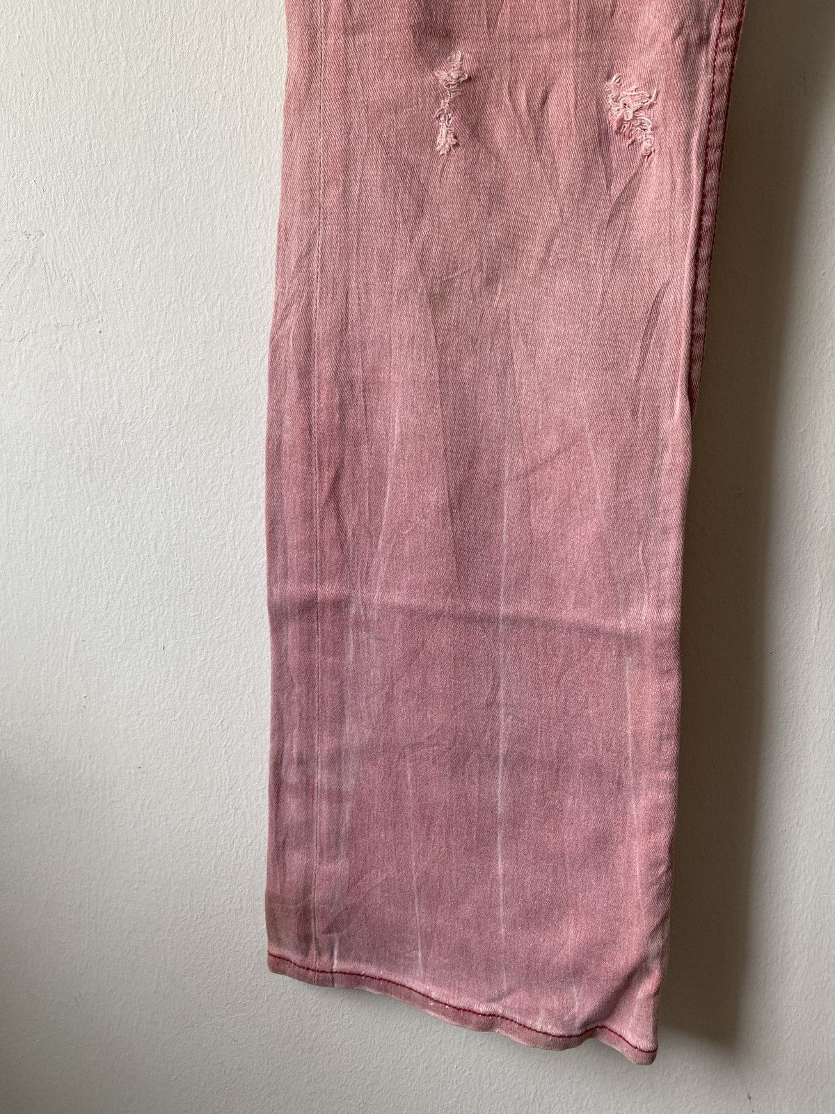 If Six Was Nine Japanese Brand Apestein Flare Distressed Denim Size US 31 - 4 Thumbnail