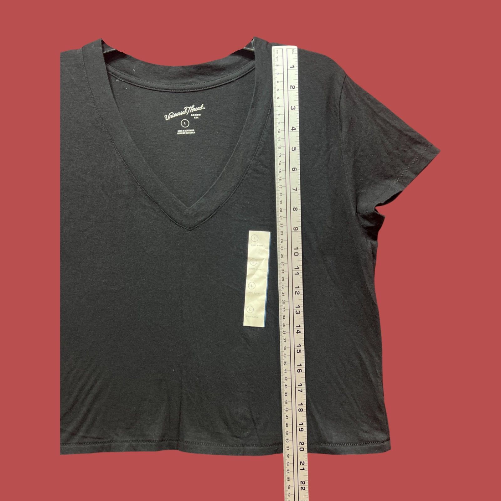 Other Universal Thread - Women's Shrunken Short Sleeve V-Neck T-Sh Size L / US 10 / IT 46 - 5 Thumbnail