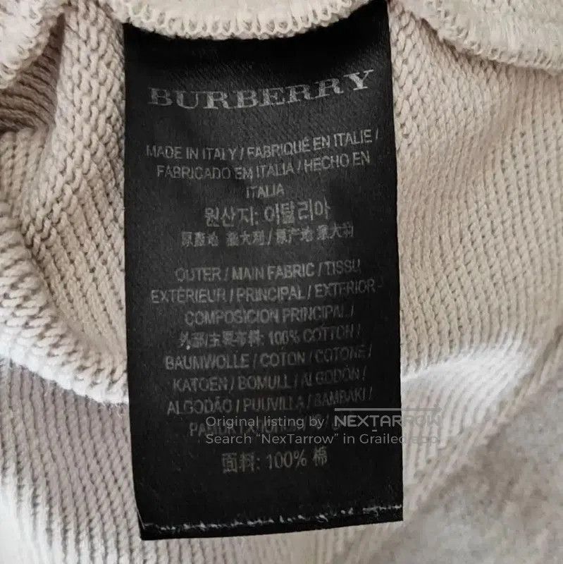Burberry Burberry Gray Cropped Sweatshirt with Graphic Design. Size L / US 10 / IT 46 - 9 Thumbnail