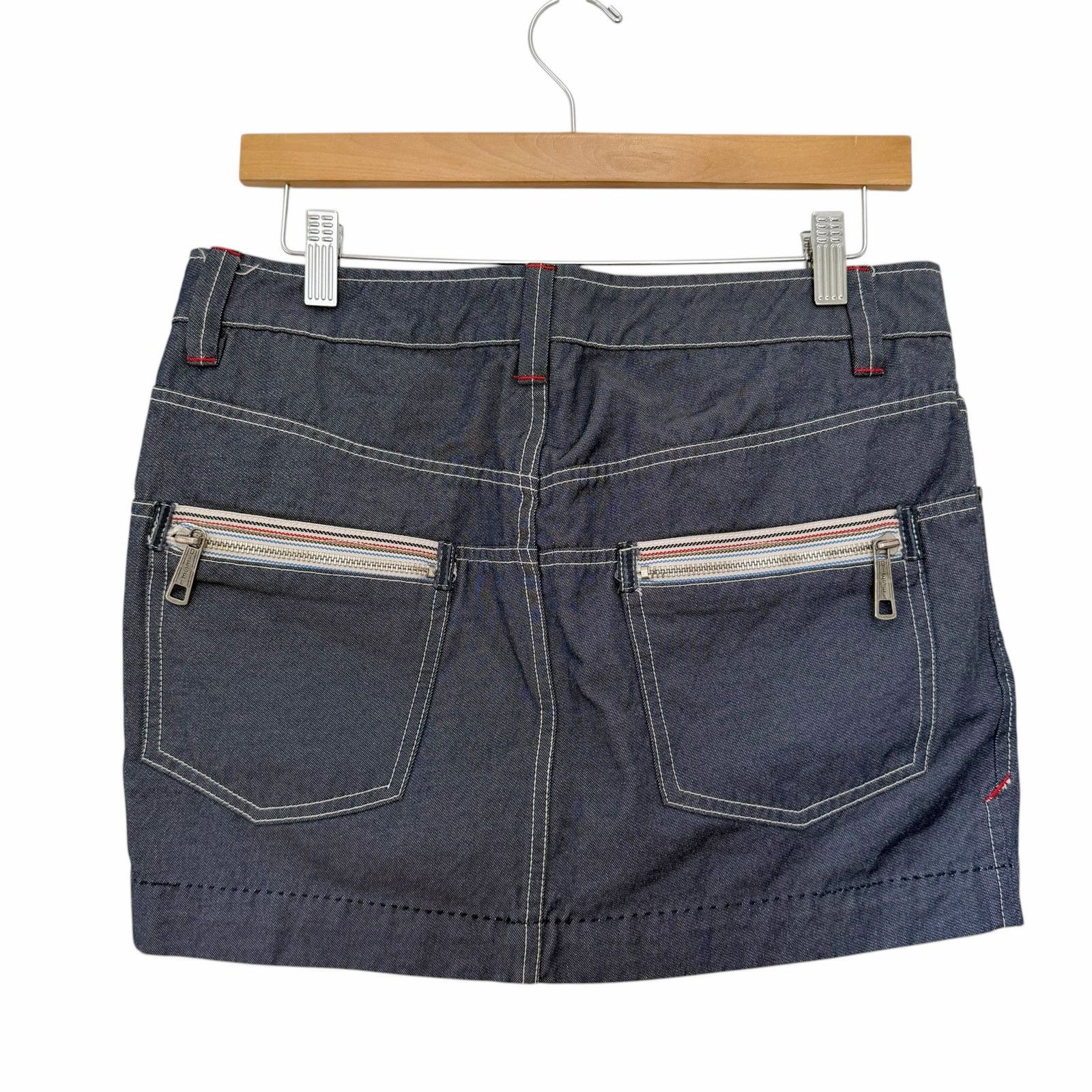 Diesel Diesel Denim Mini Skirt Contrast Stitching Zipper Detail 30 Size 30" / US 8 / IT 44 - 5 Thumbnail