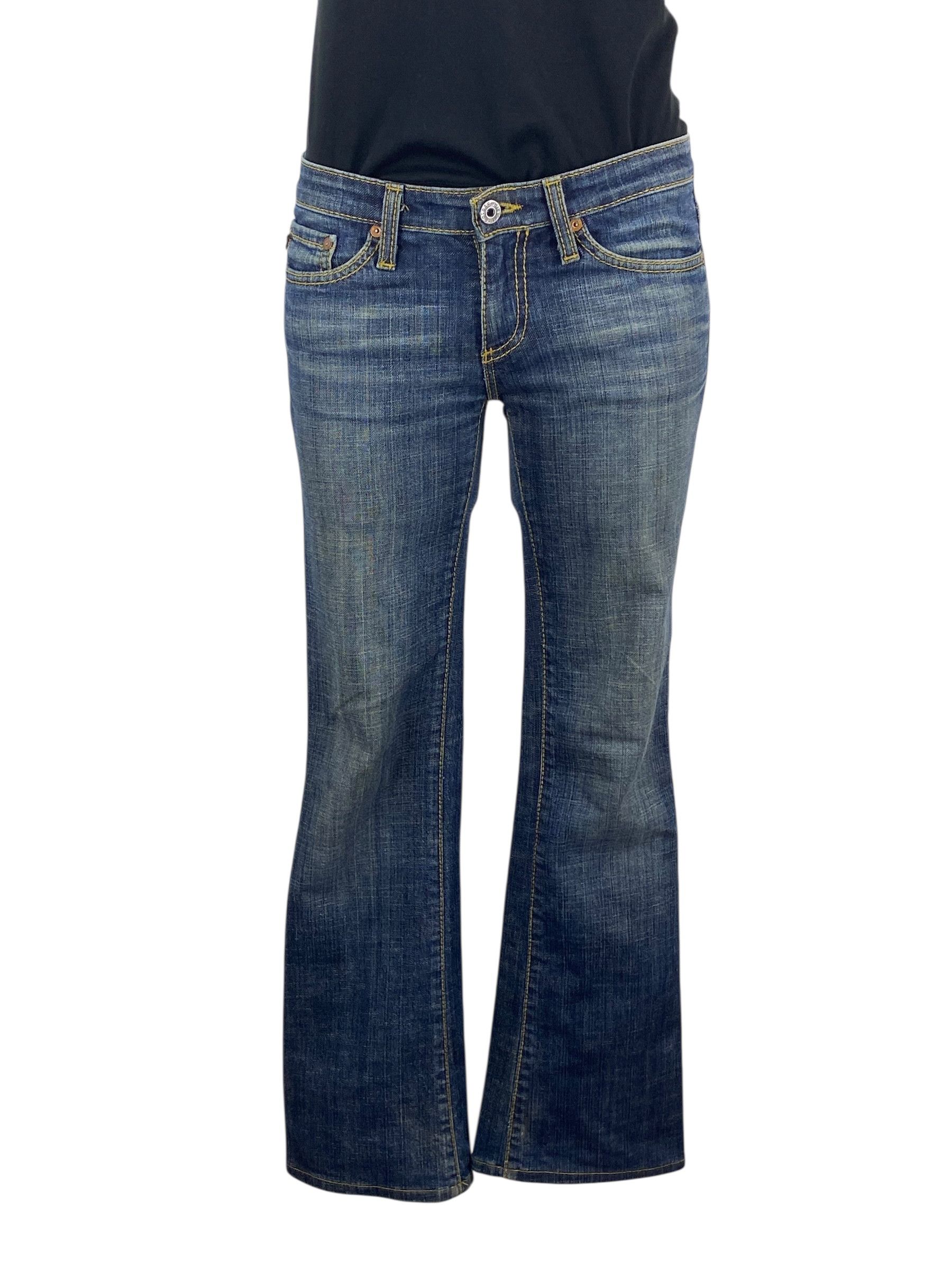 AG Adriano Goldschmied Adriano Goldschmied Low Rise Jeans Made in USA Size 25" / US 0 / IT 36 - 2 Thumbnail