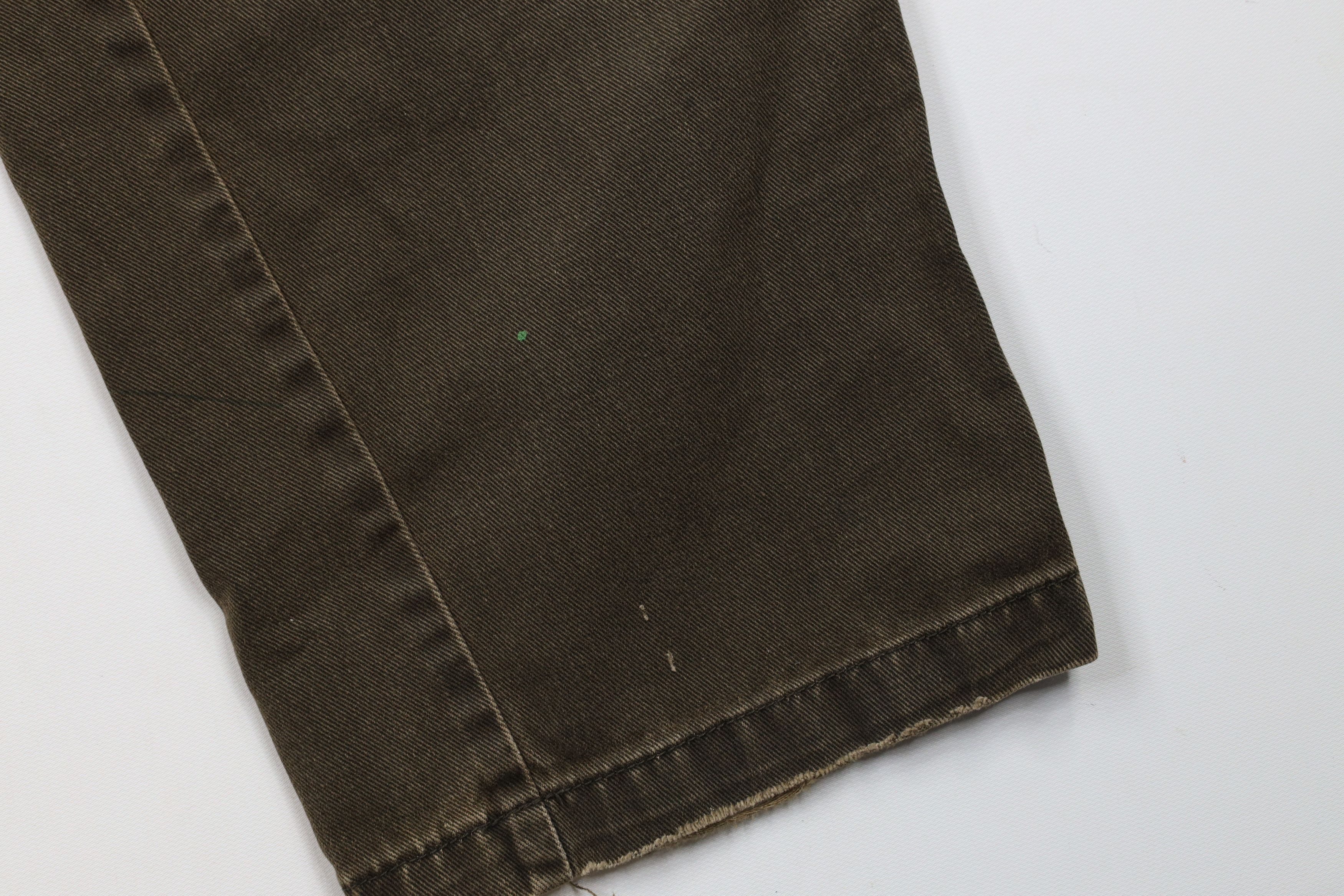 Vintage × Woolrich Woolen Mills Vintage 90s Woolrich Wide Leg Denim Cargo Jeans Pants Brown Size US 34 / EU 50 - 5 Thumbnail
