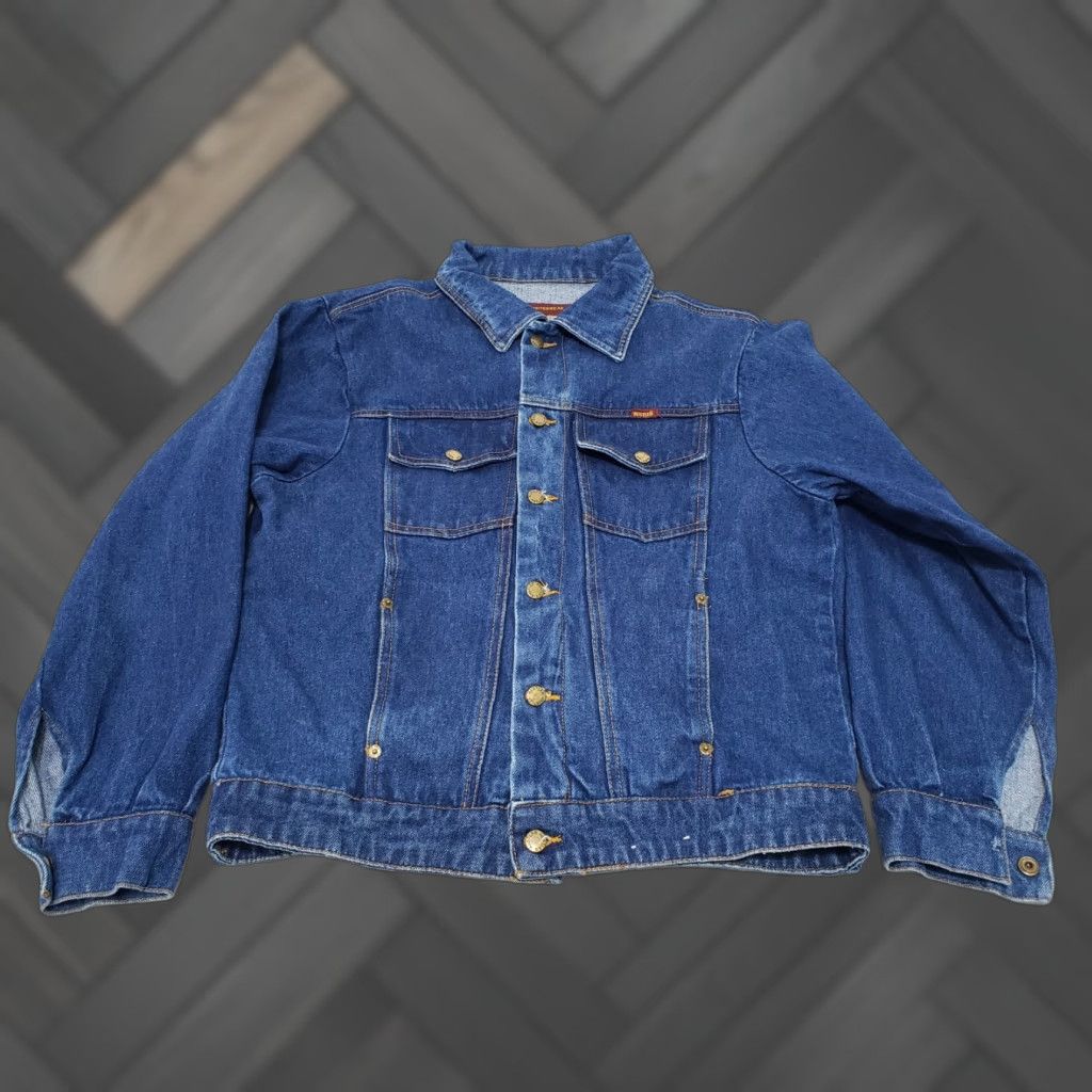 Denime Rustler Authentic Denim Trucker Jacket Womens Size L Blue Size L / US 10 / IT 46 - 1 Thumbnail