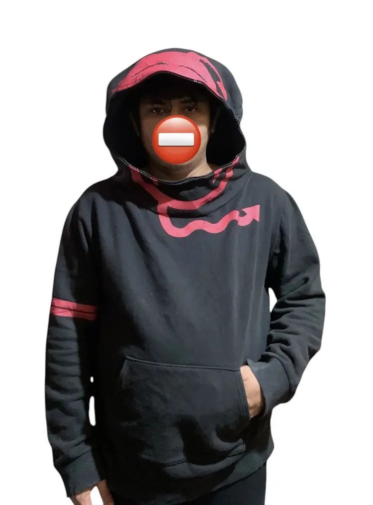 20471120 2000s G.O.G cyber punk devil mask bono styled hoodie Size US L / EU 52-54 / 3 - 4 Thumbnail