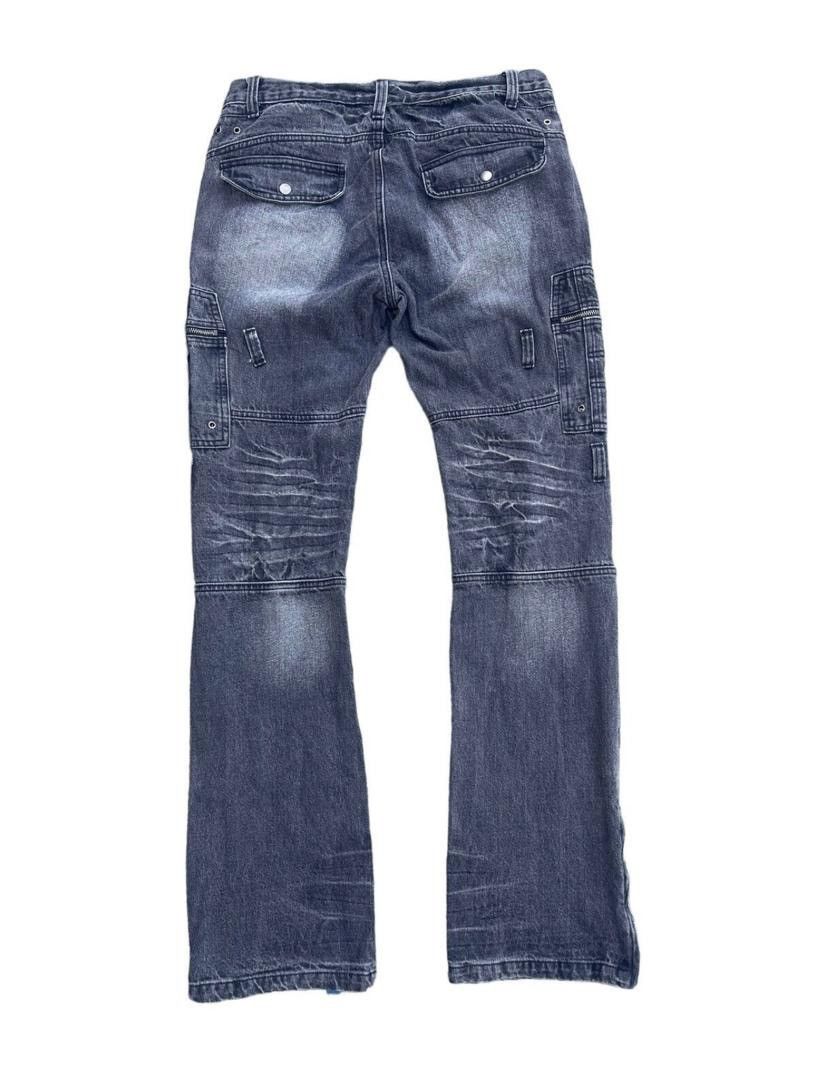 Japanese Brand Japanese Brand Double Knee Distress Jeans Size US 32 / EU 48 - 2 Thumbnail