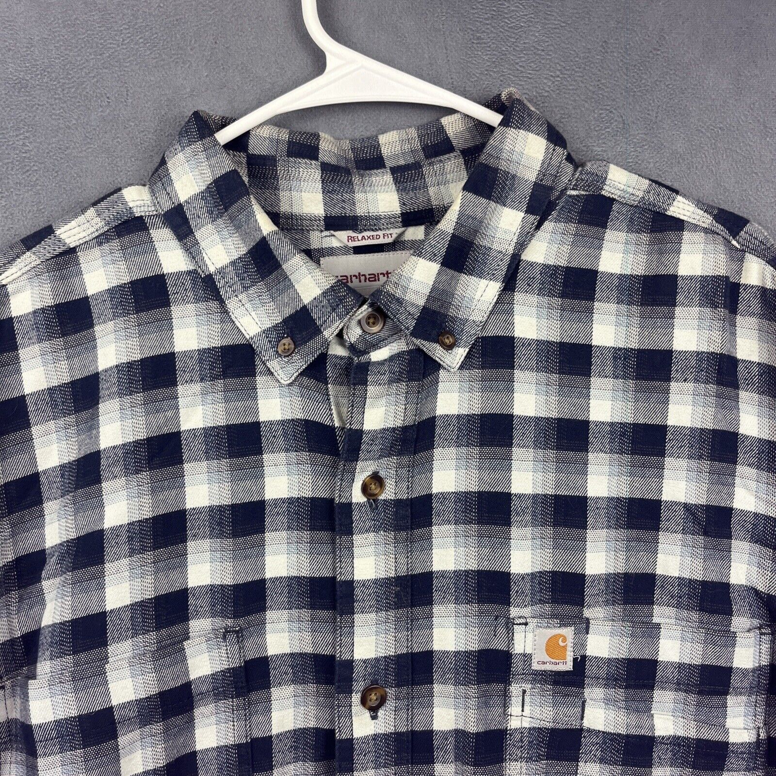 Carhartt Carhartt Relaxed Fit Plaid Shirt Size XL Heavyweight Brush Size US XL / EU 56 / 4 - 6 Thumbnail