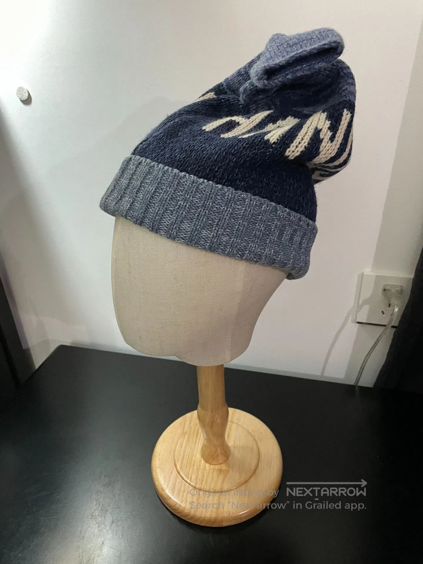 Kapital Kapital Indigo Knit Beanie. Size ONE SIZE - 4 Thumbnail